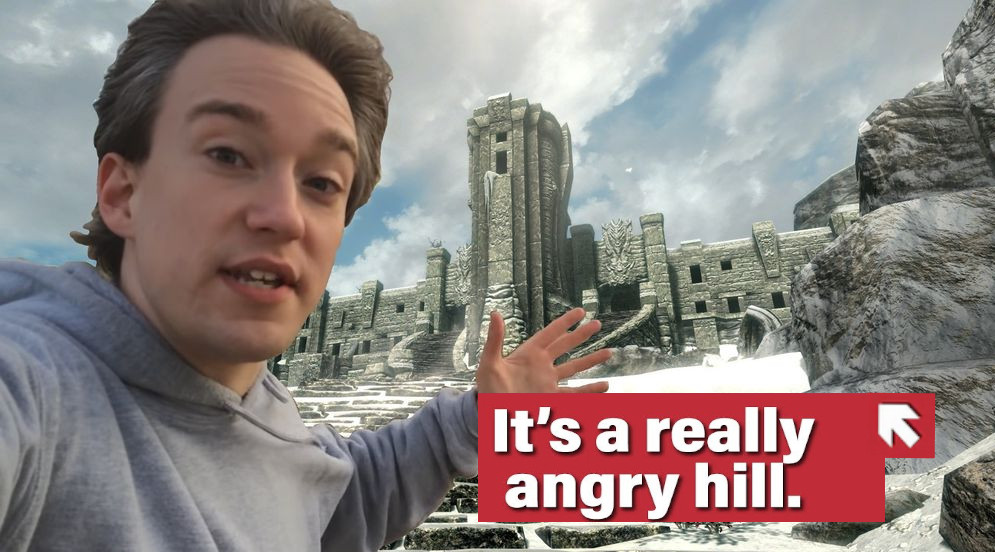 Tom Scott at an angry hill