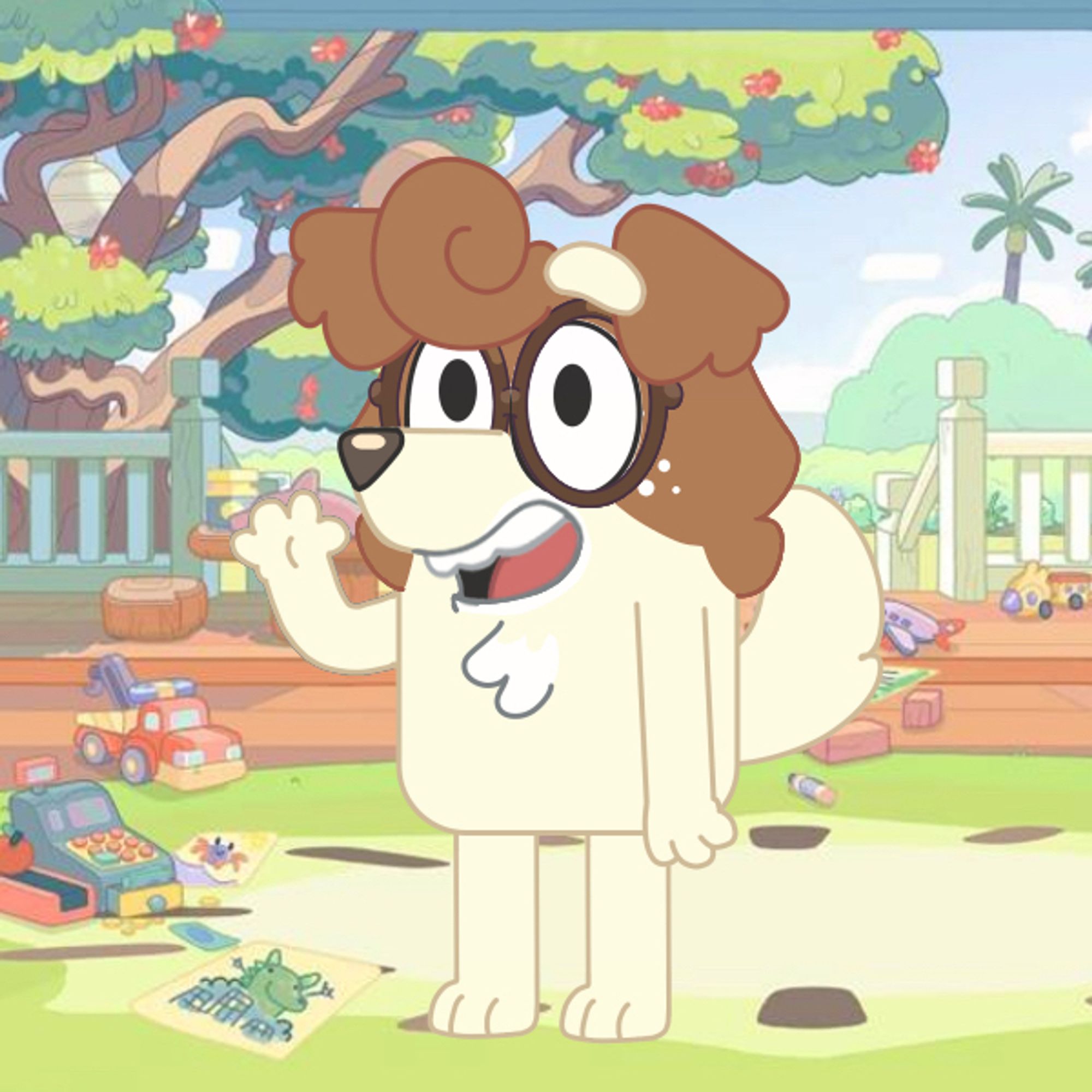 user @marlo.ooo as a dog from beloved australian children’s television show bluey