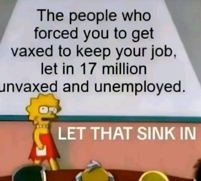 Unvaccinated illegal immigrants.