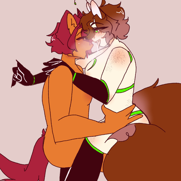 Art of my Sona and my goof bubbys foxfreak'