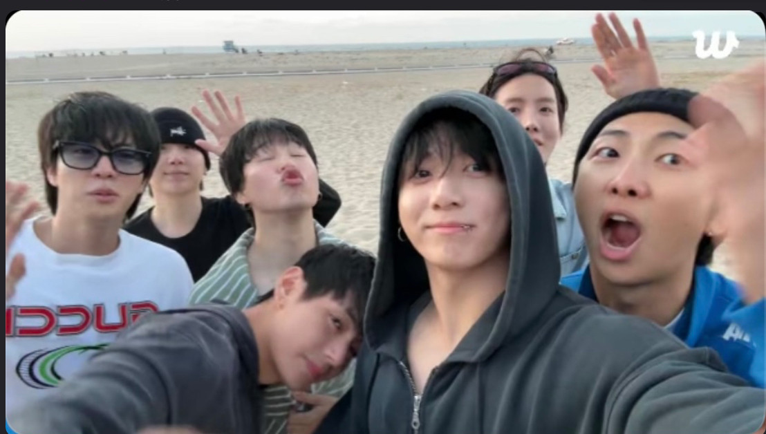 7 of the best people in the world, BTS on a beach I will not name for the sake of their privacy.