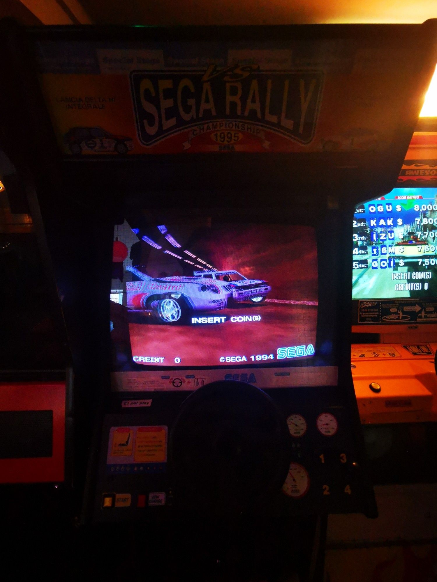 Sega Rally Championshiiiiip! Once again in arcade cabinet form!