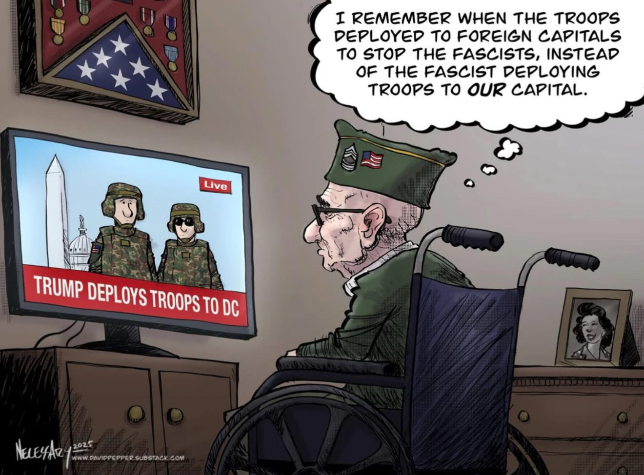 I REMEMBER WHEN THE TROOPS DEPLOYED TO FOREIGN CAPITALS TO STOP THE FASCISTS, INSTEAD OF THE FASCIST DEPLOYING TROOPS TO OUR CAPITAL.
Live
TRUMP DEPLOYS TROOPS TO DC
NecEyAz！
2025
JB-STACK.COM