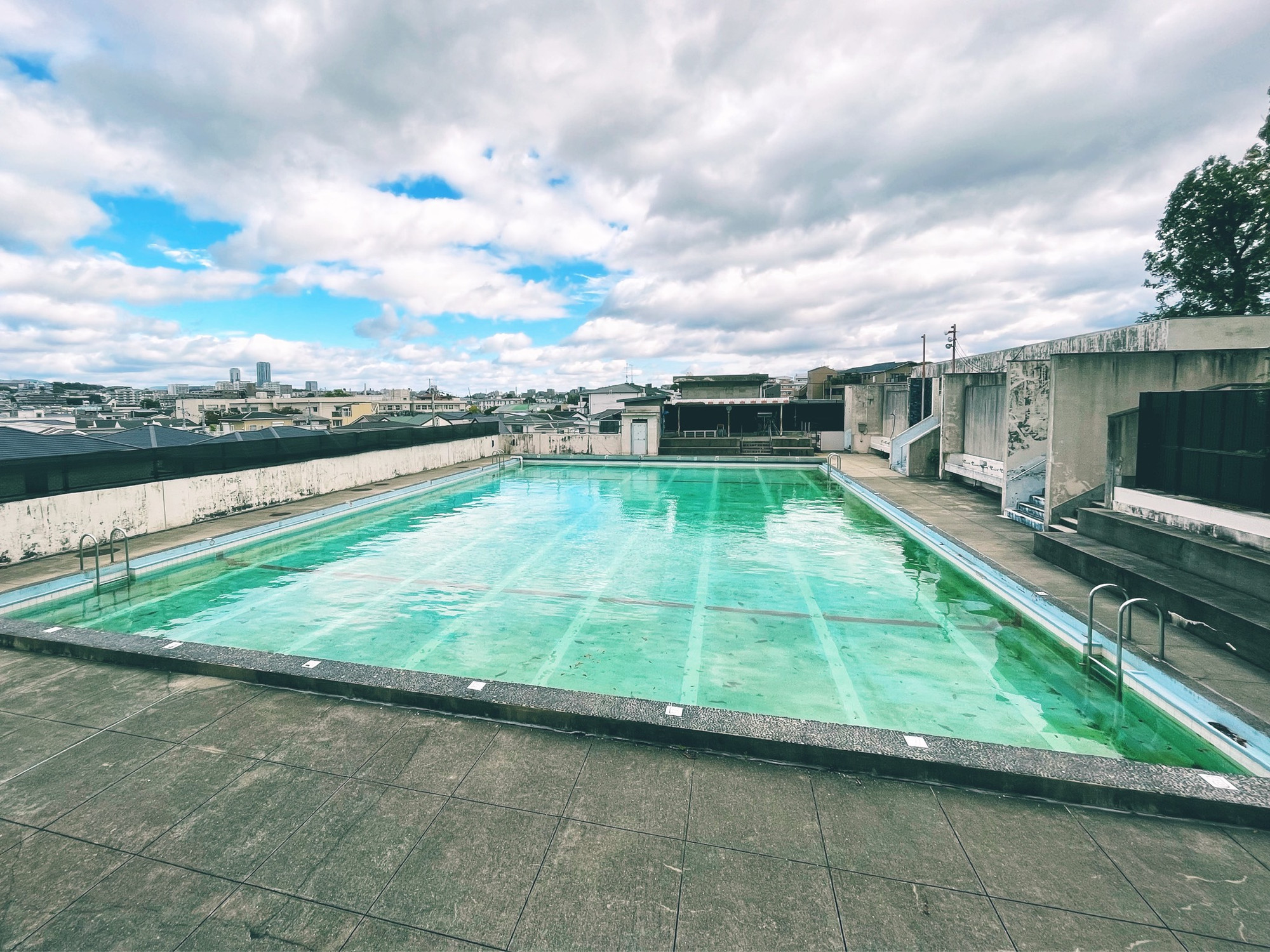 Piscine hors saison