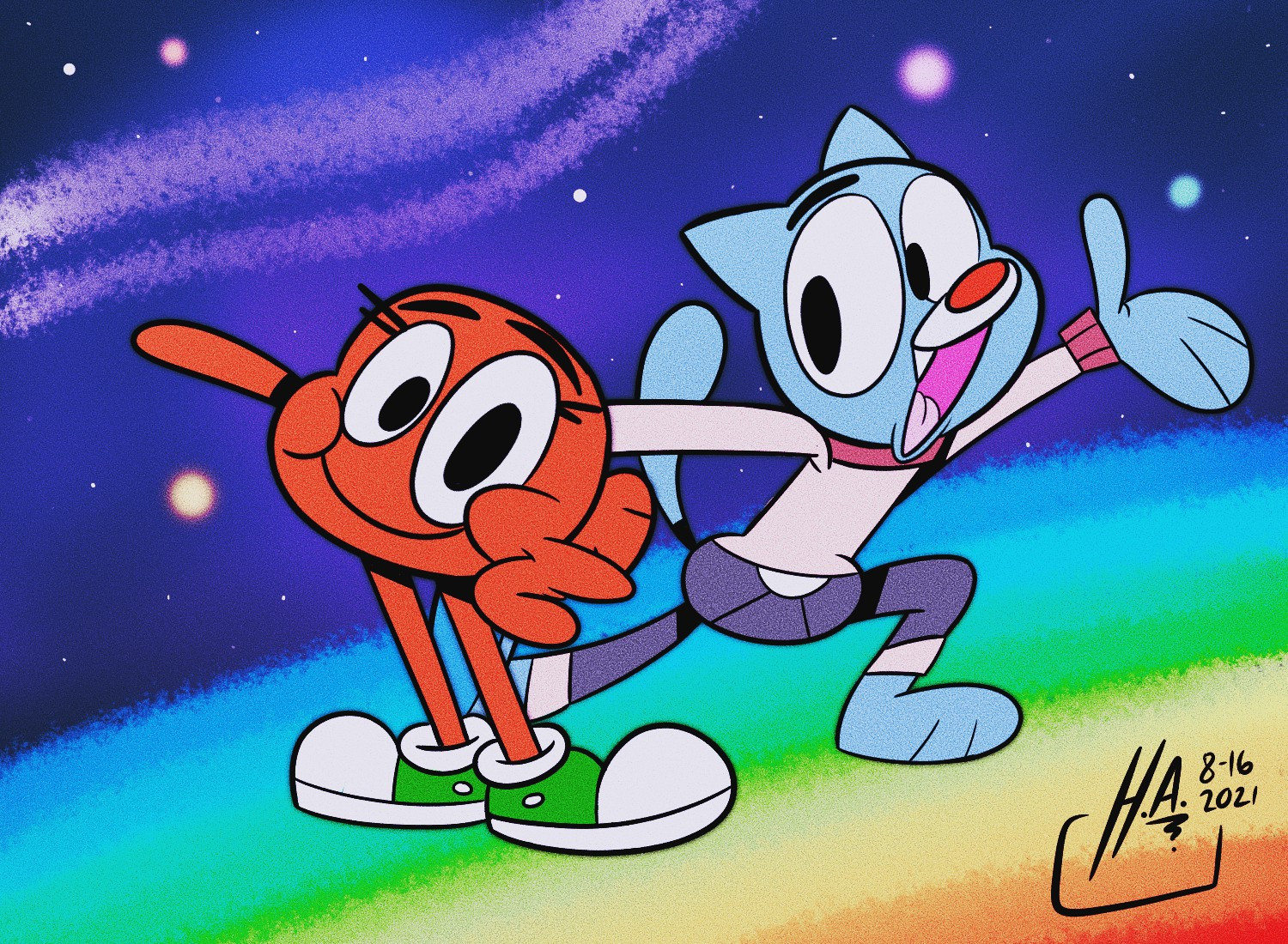 Also considering that I somehow made this 10 years after The Amazing World of Gumball first premiered is just... huh, seems about right, actually. Originally made on August 16, 2021.