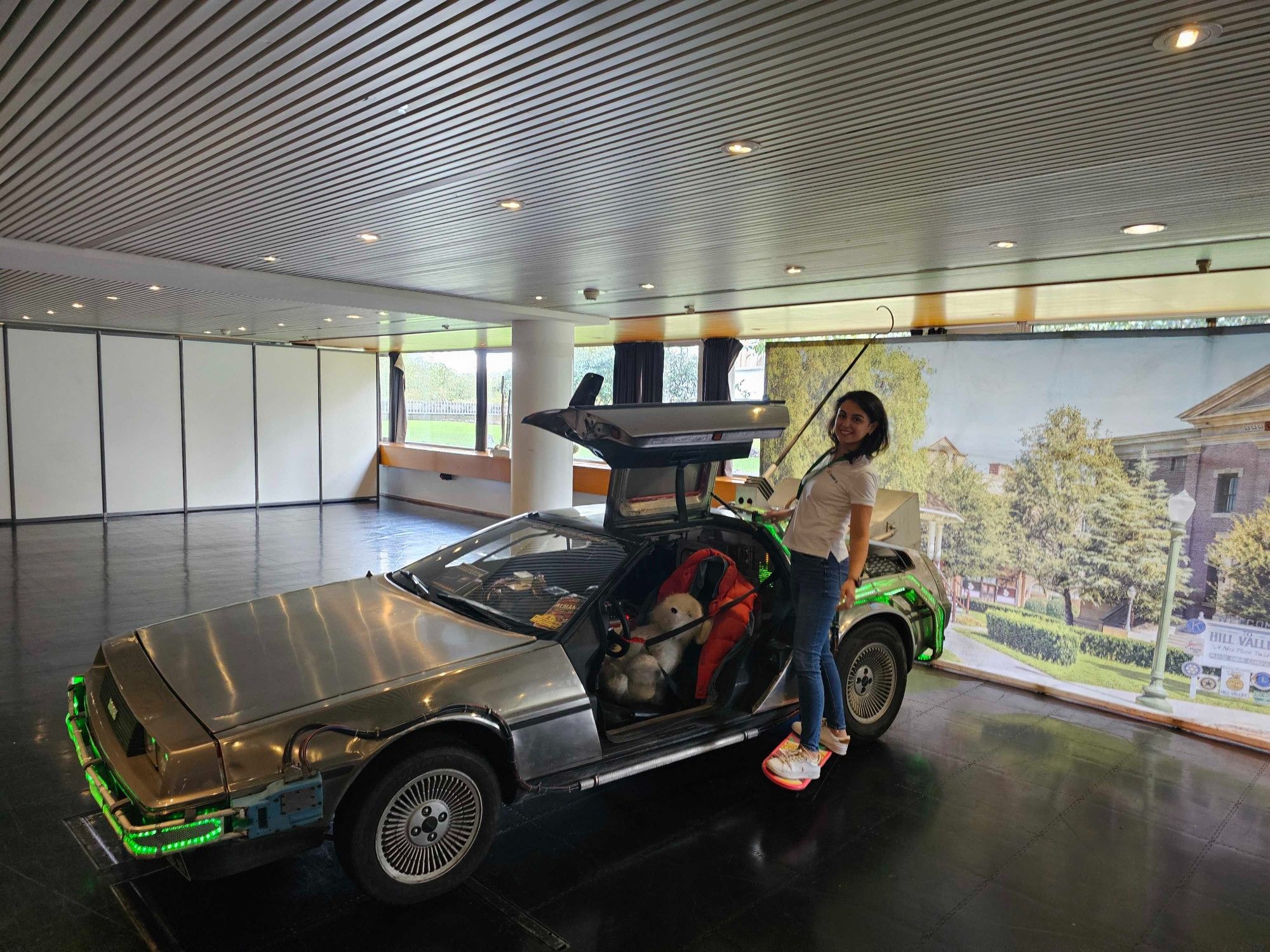 Photo de moi sur la delorian