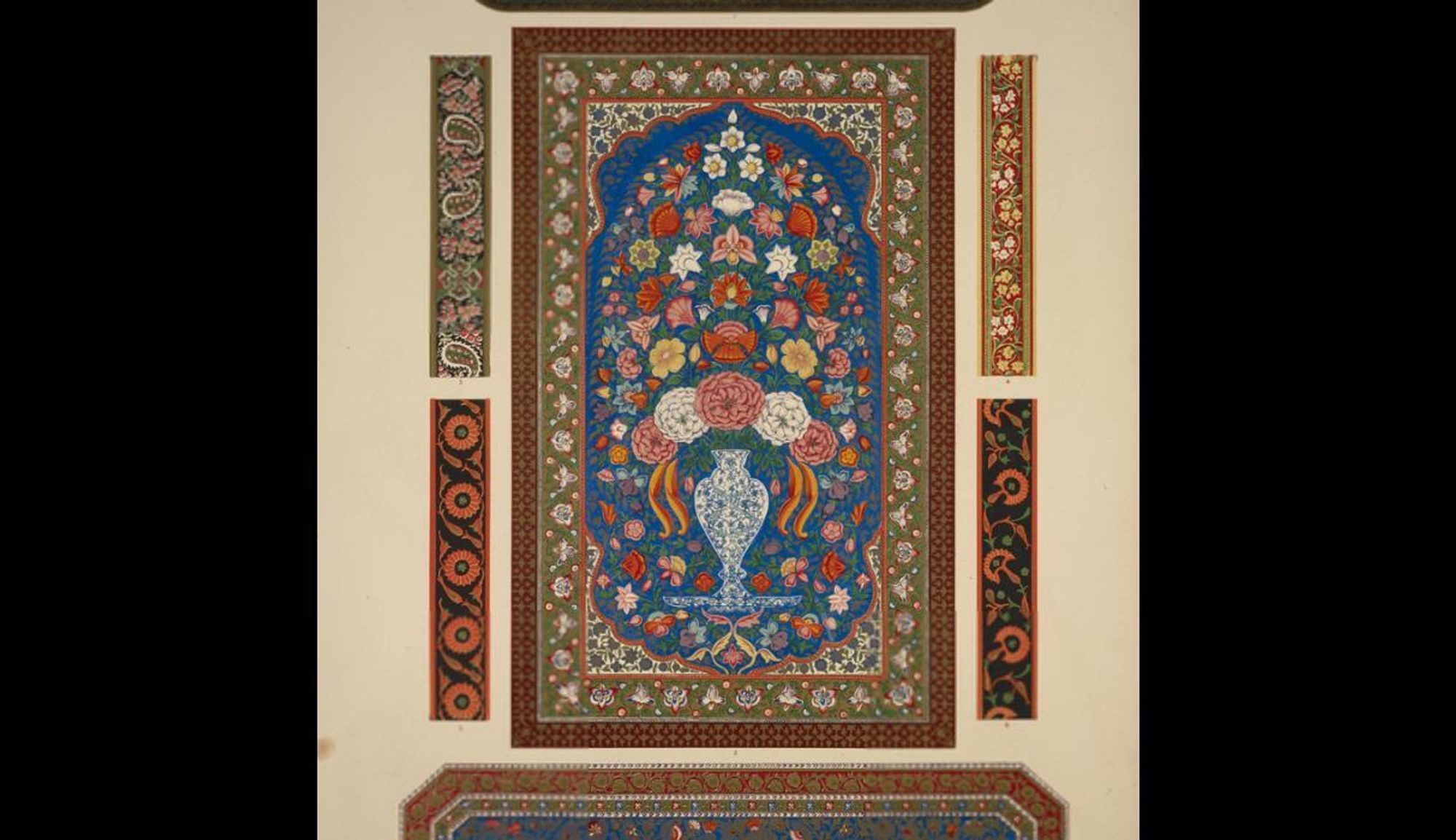 Indian Ornament no. 6. Specimens of painted lacquer work at the collection at the India-House