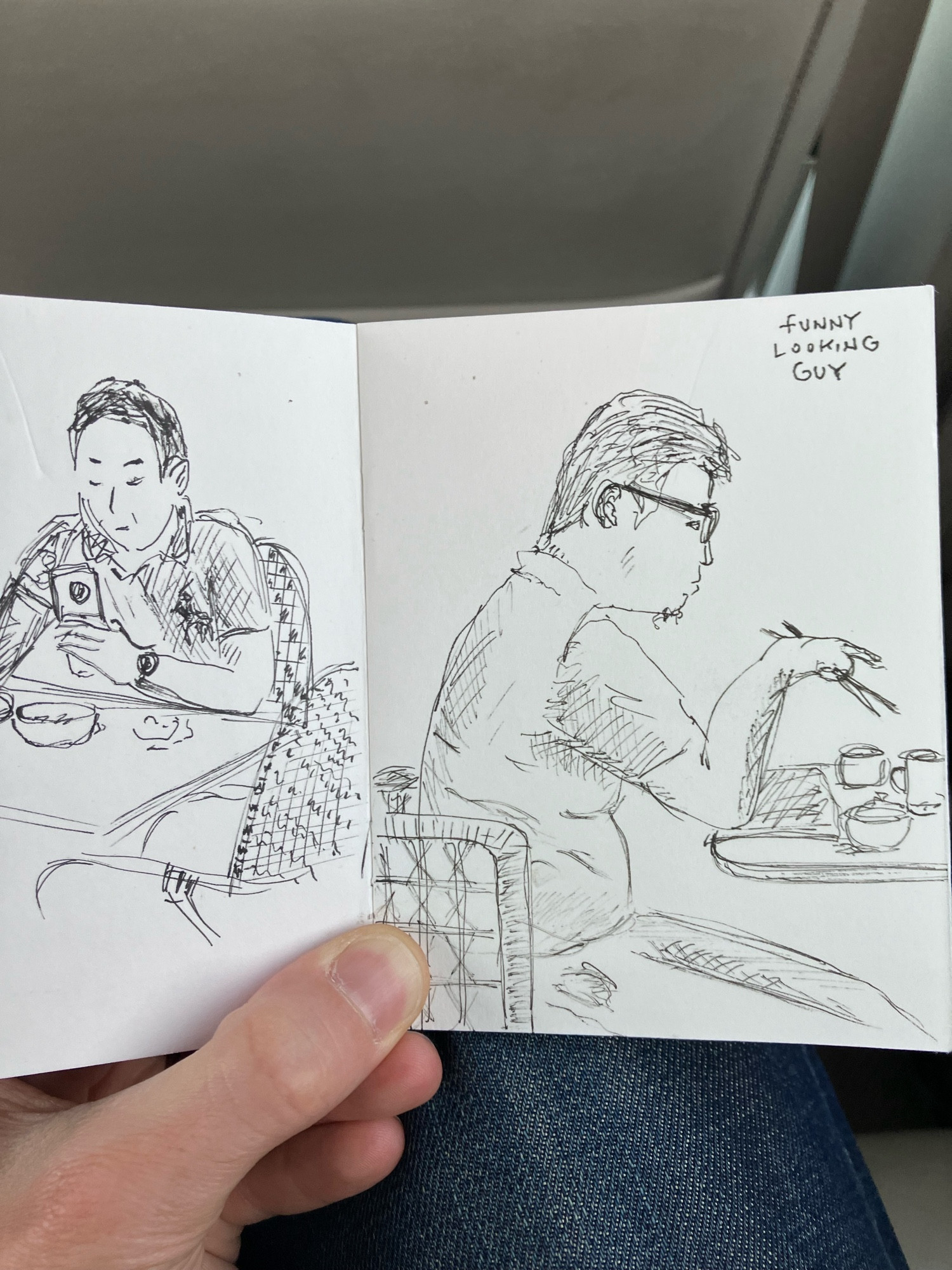 Dessins de gens au petit déjeuner