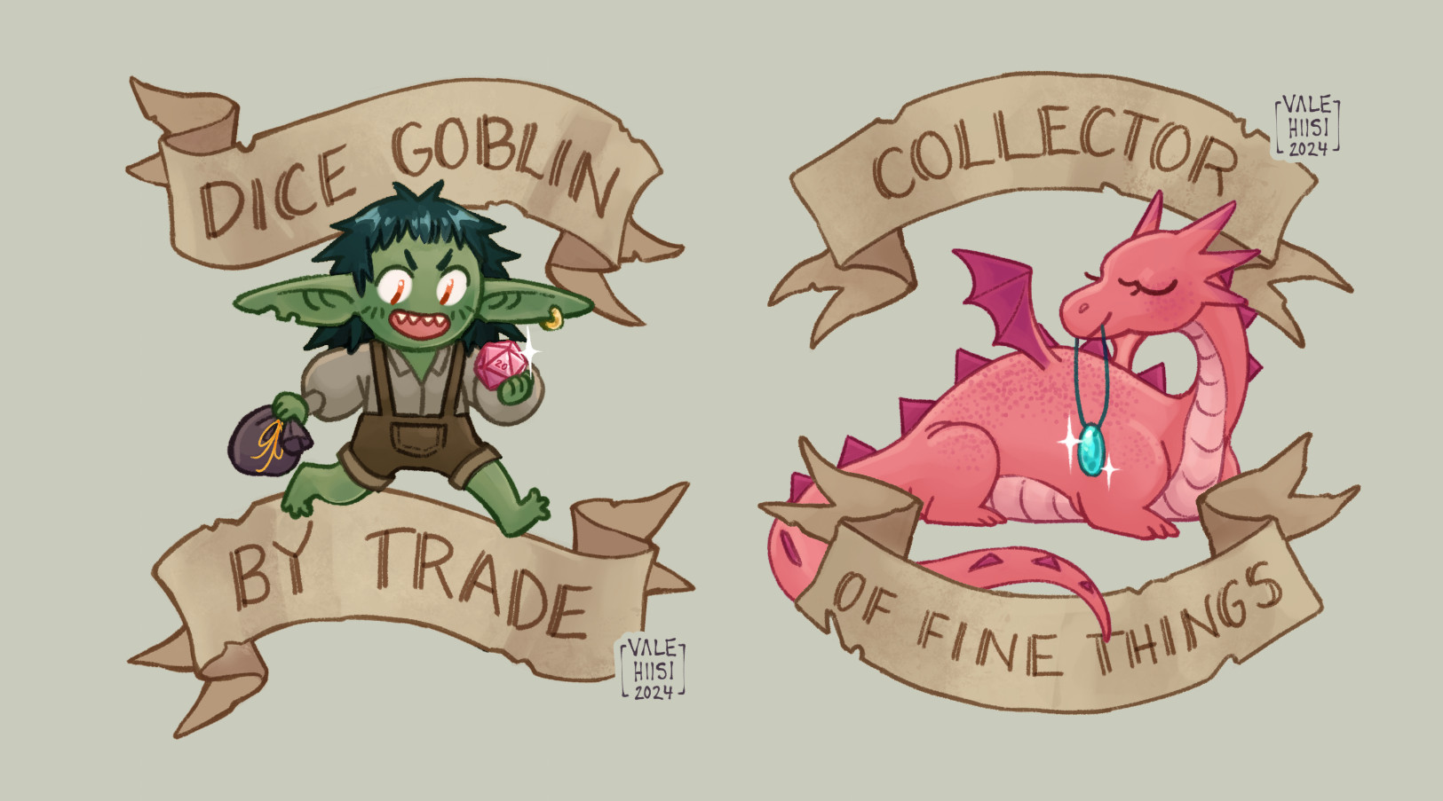 DnD -inspired stickers