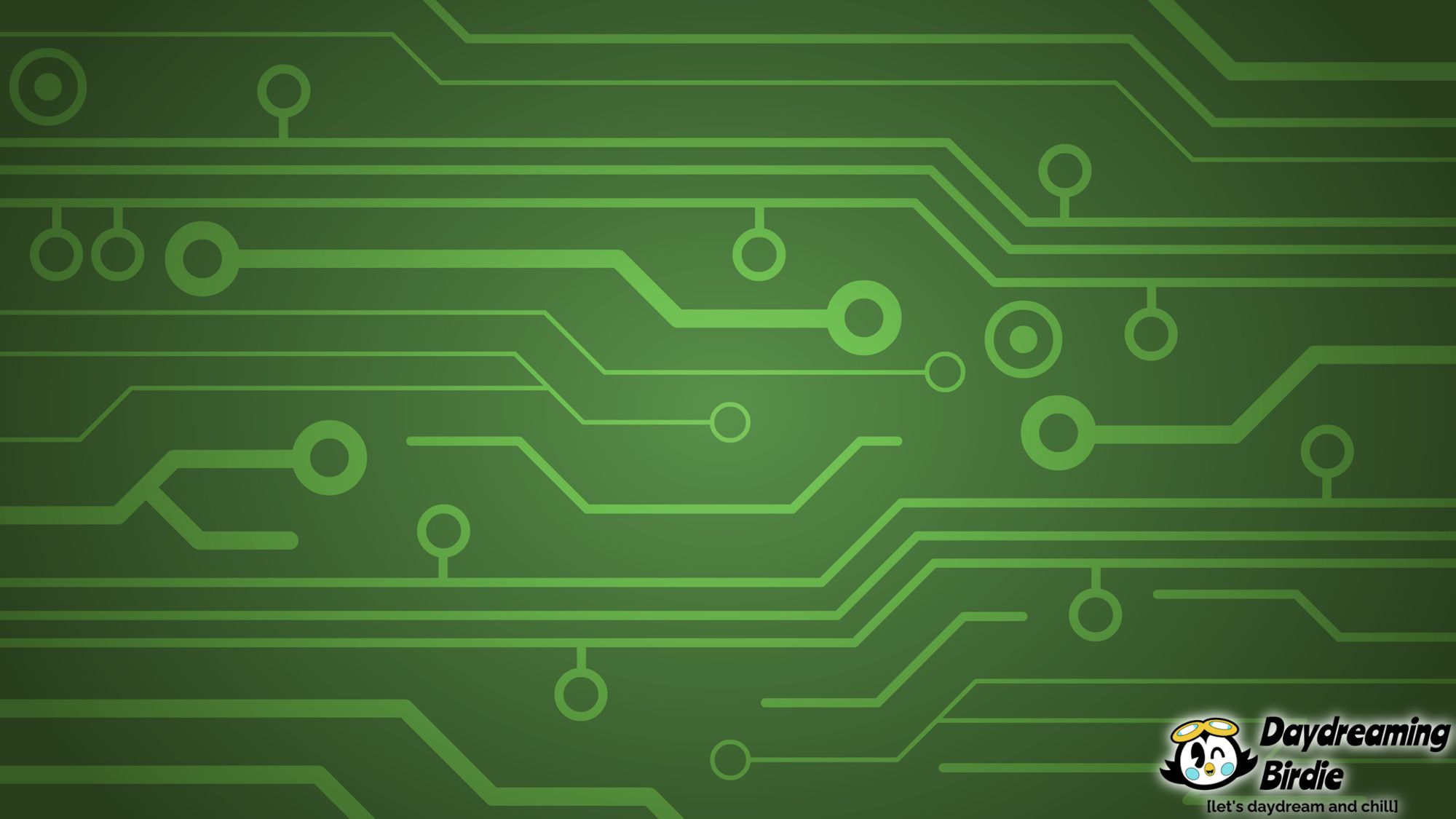 Background of a green circuit board.