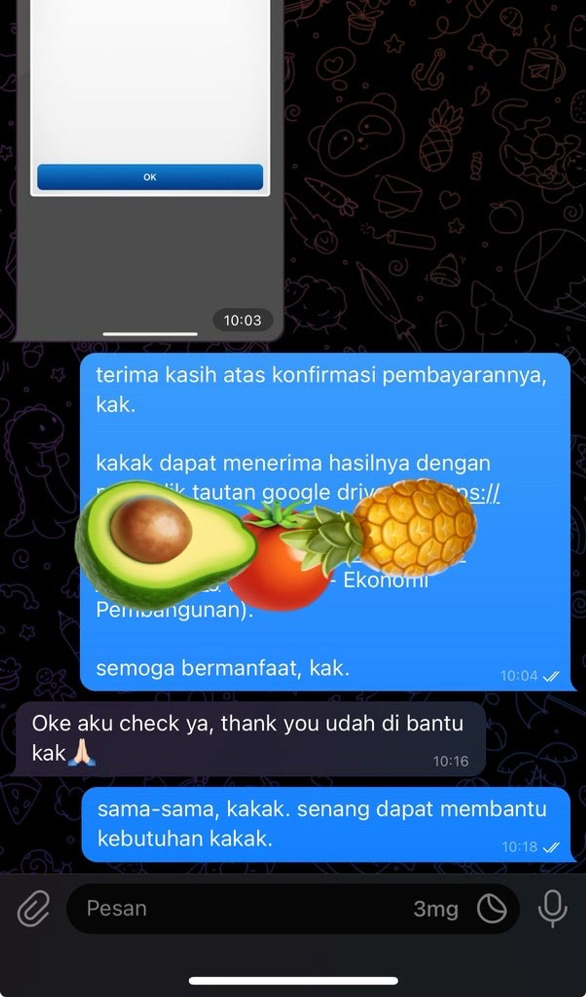 Testimoni buat judul proposal skripsi atau judul penelitian untuk prodi Ekonomi Pembangunan.

#testibysiaga7hari #zonakuliah #zonaskripsi #zonamahasiswa #zonatugas #judulskripsi #jokiskripsi