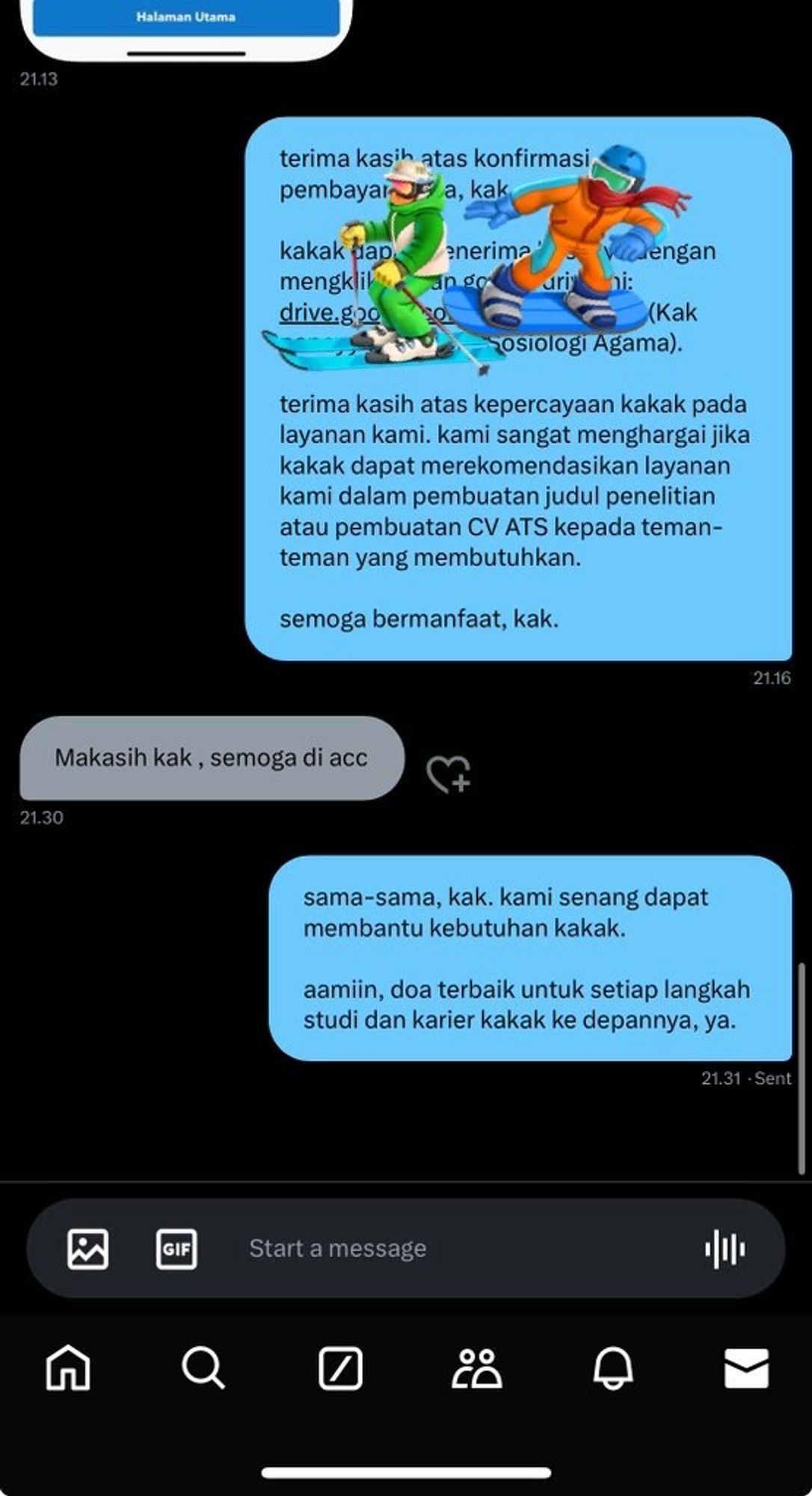 Testimoni buat judul skripsi atau judul penelitian untuk prodi Sosiologi Agama (Lembaga, komunitas, dan/atau organisasi).