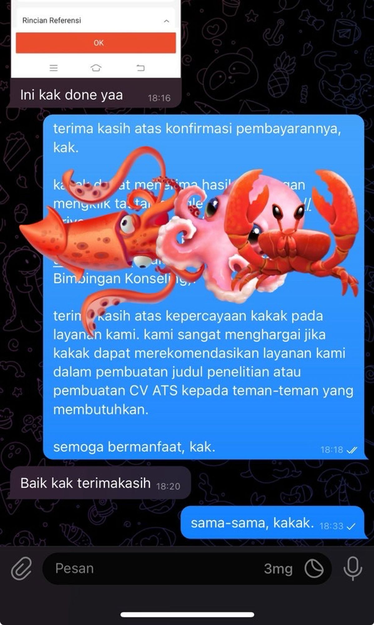 Testimoni buat judul skripsi atau judul penelitian untuk prodi Bimbingan Konseling.