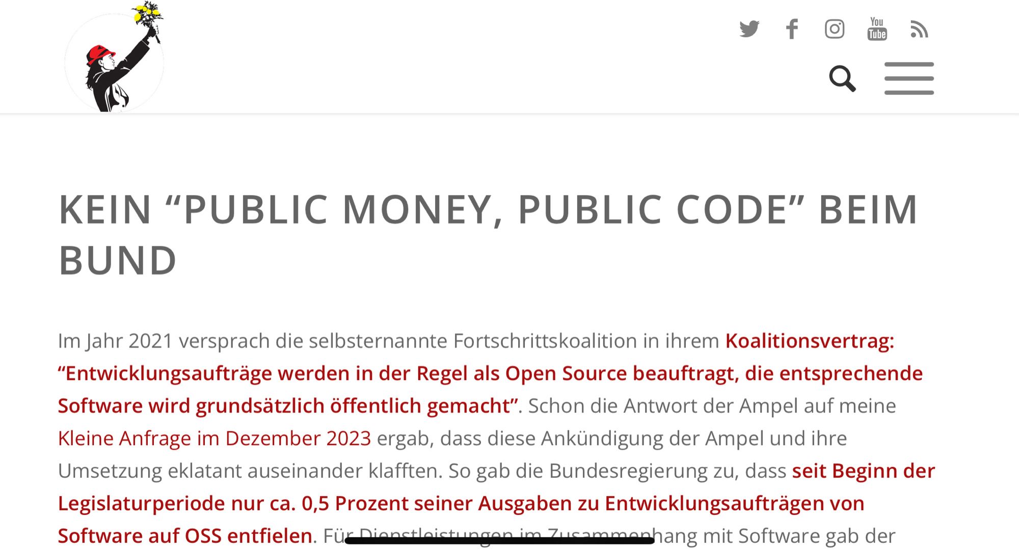 screenshot des verlinkten Artikels auf meiner Homepage