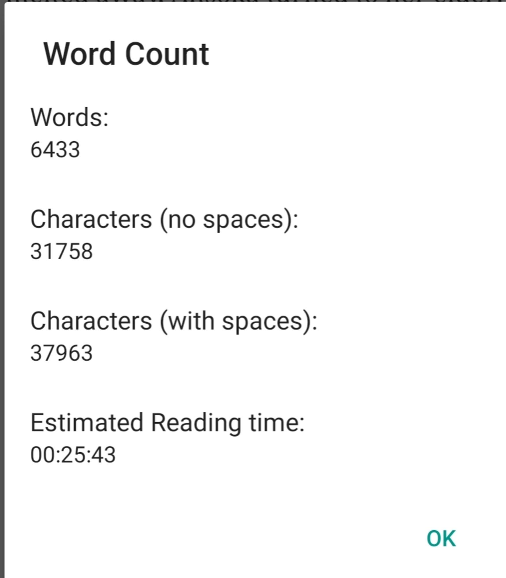 Word count: 6,433, characters without spaces: 31,758, characters with spaces: 37,963, estimated reading time: 25 minutes 43 seconds