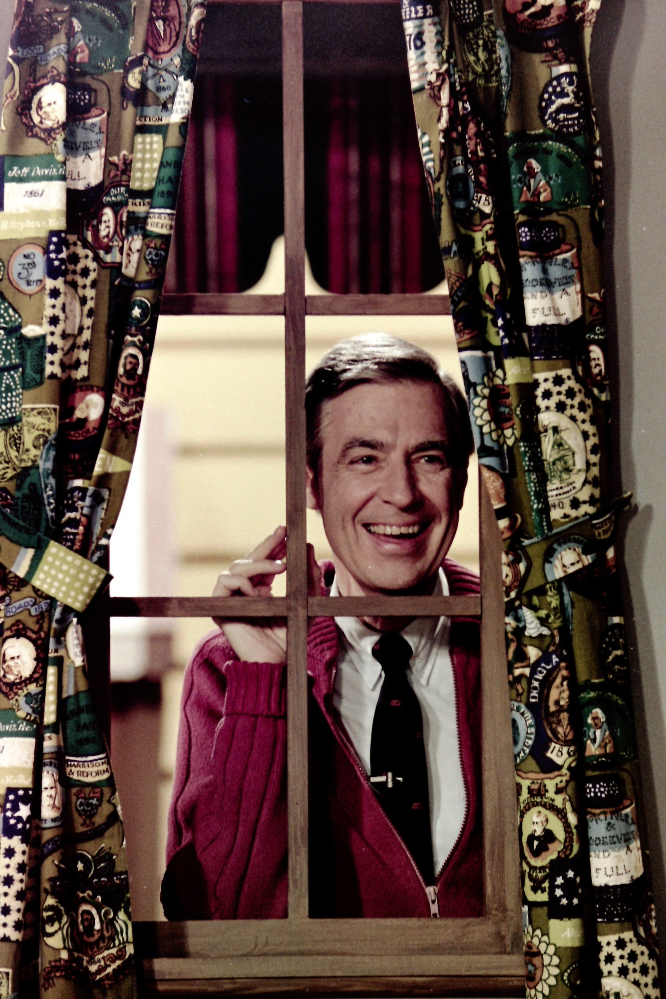 photo of Mr. Rogers that looks almost exactly like The Onion sickos meme guy