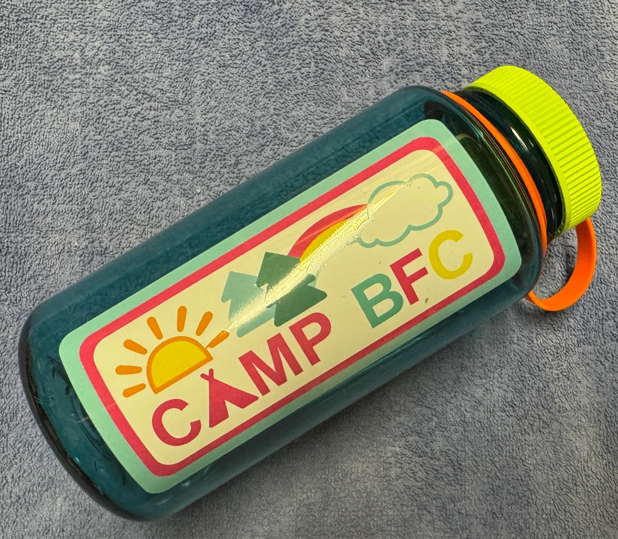 Nalgene Water Bottle with Camp BFC Logo