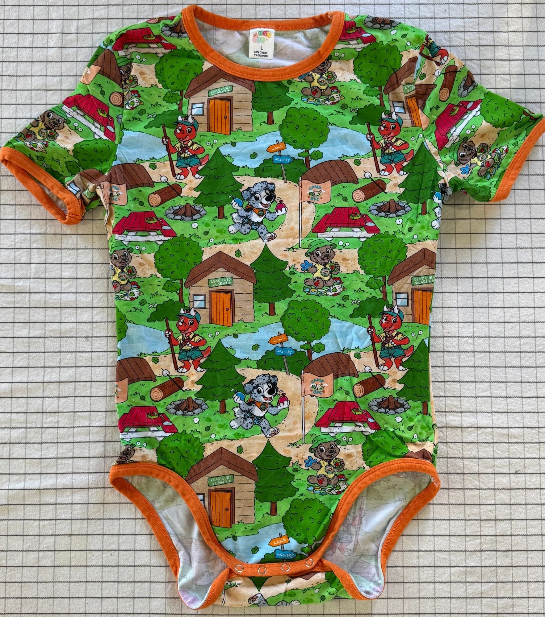 Camp B F C Onesie by Marci Mc Adam