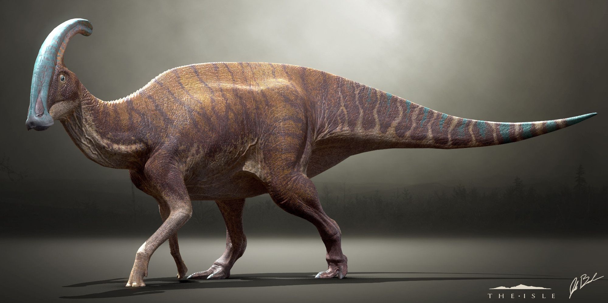 Parasaurolophus model for the video game The Isle