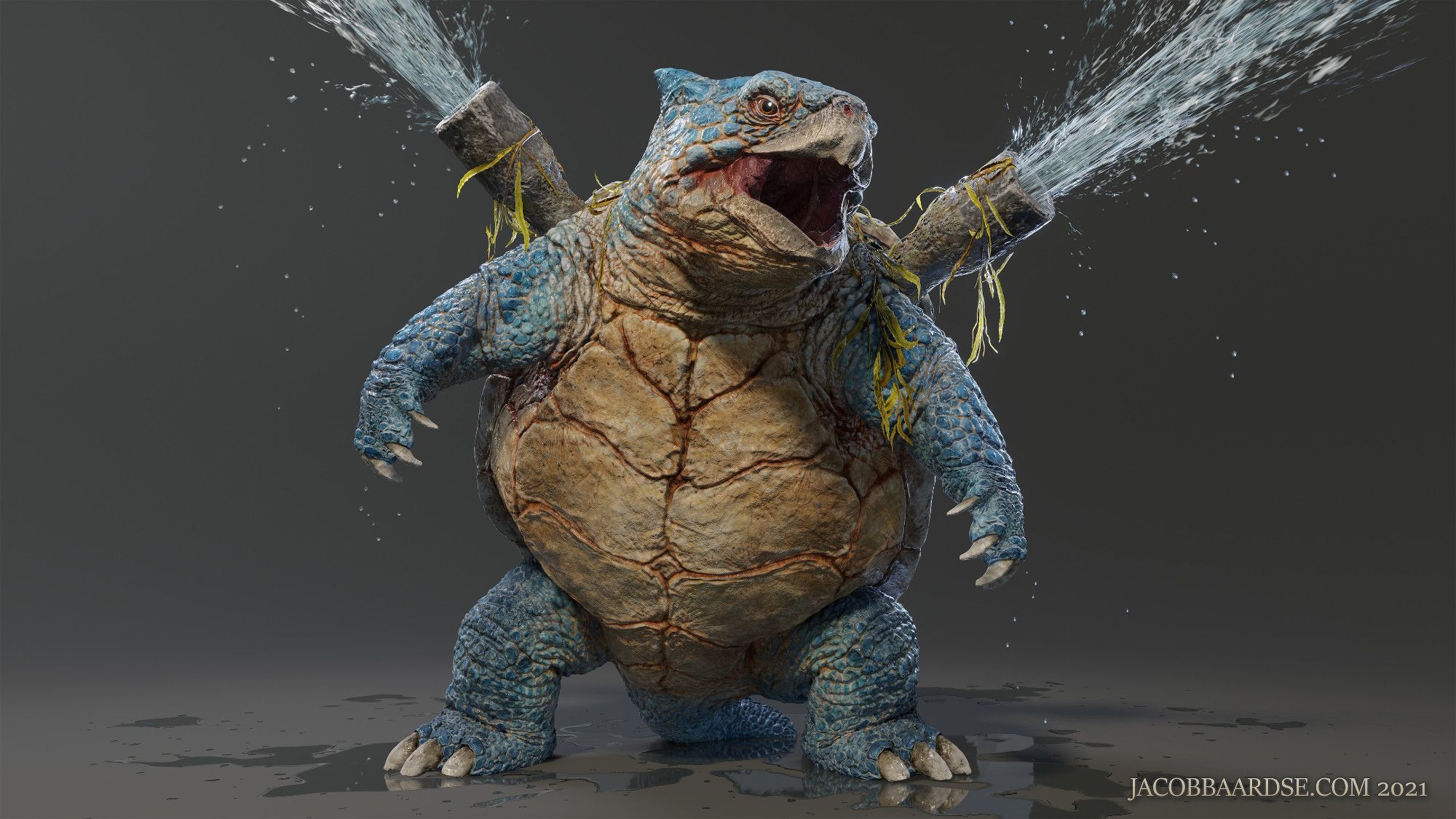 Realistic Blastoise I made for fun!