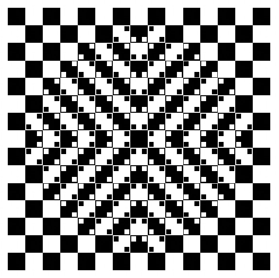 An optical illustion that shows a bulge where there is none