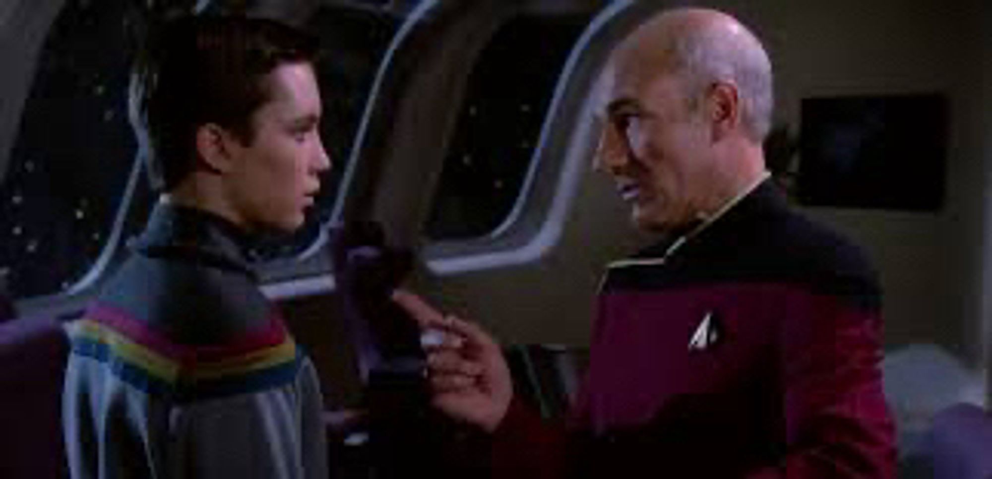 Wesley Crusher and Captain Picard