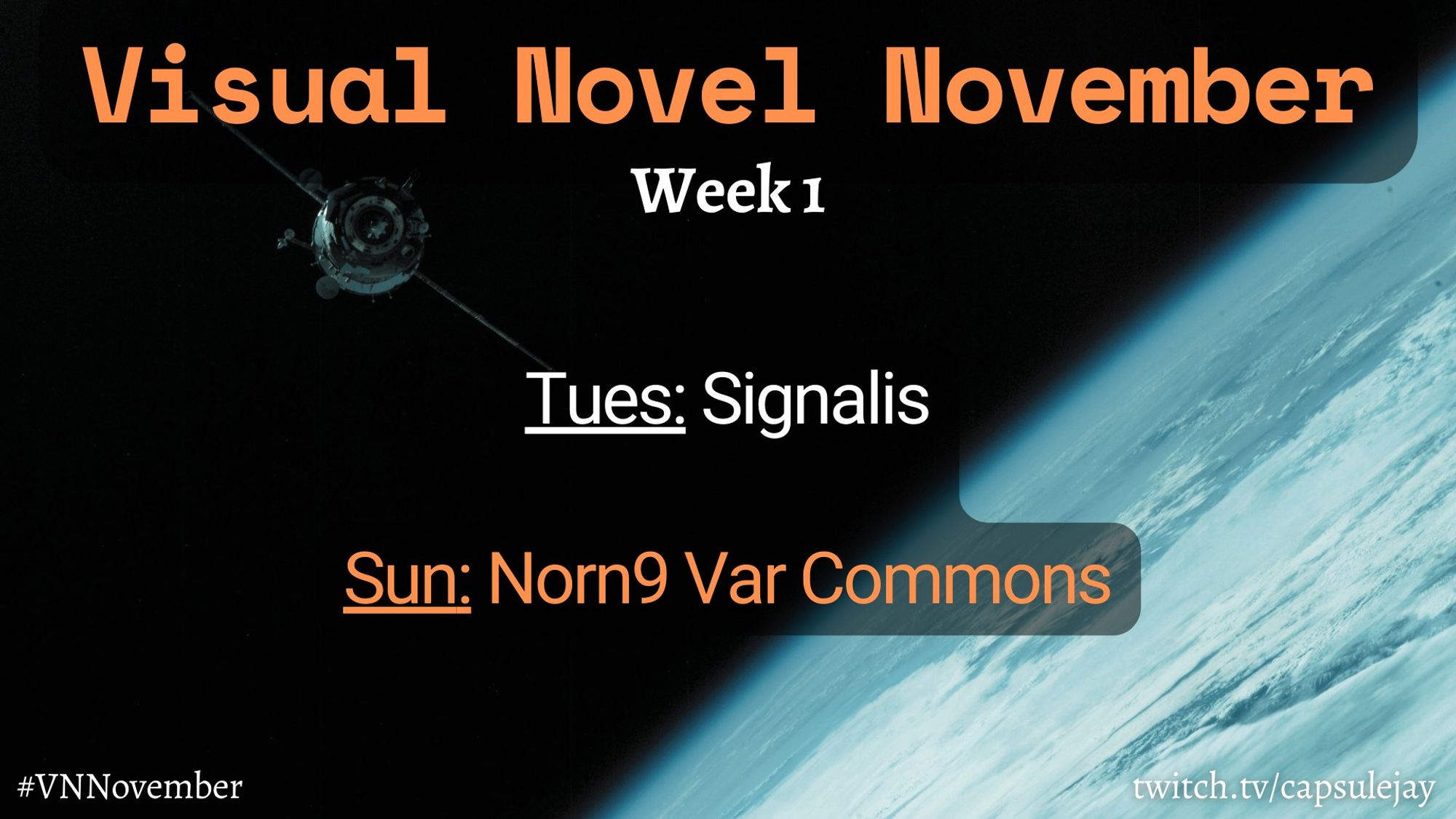 Tues: Signalis, Sun: Norn9 Var Commons