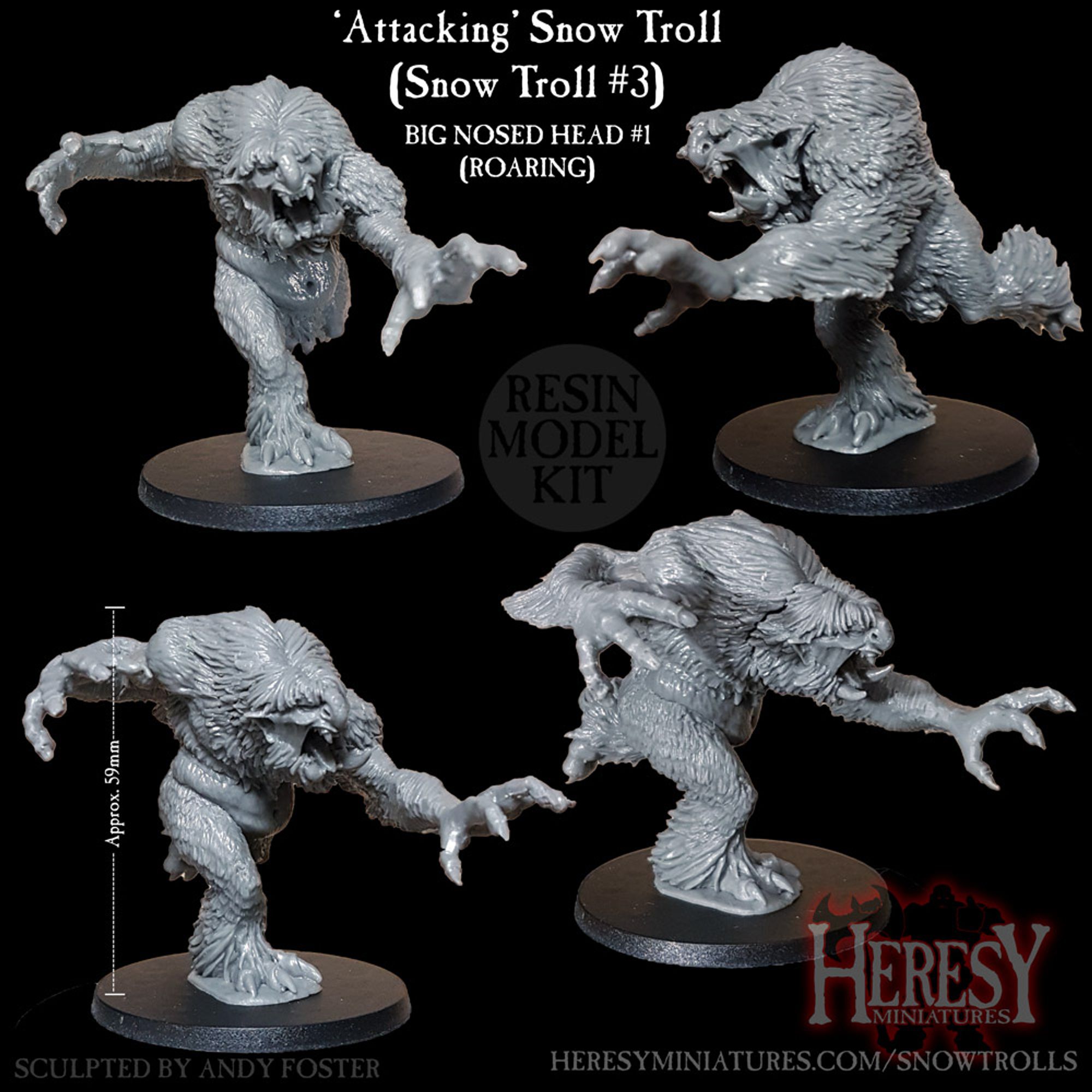 NEW! Attacking Snow Troll now shipping