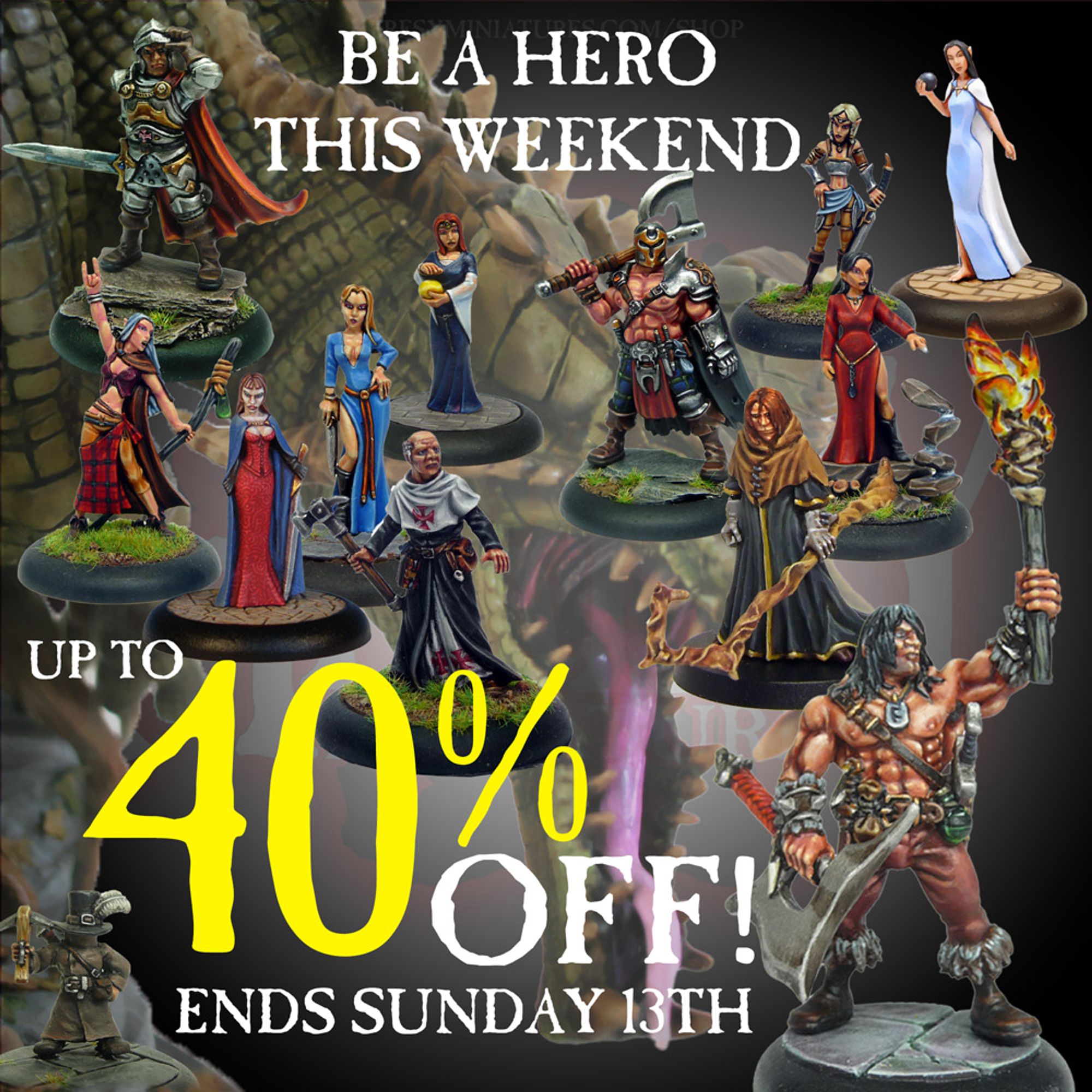 Up to 40% off across the ranges this weekend! Help pay my rent on Monday!