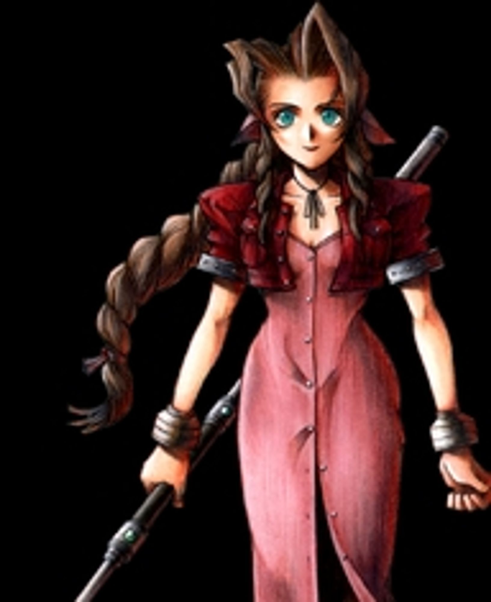 Artwork oficial de Aerith Gainsborough de FF7