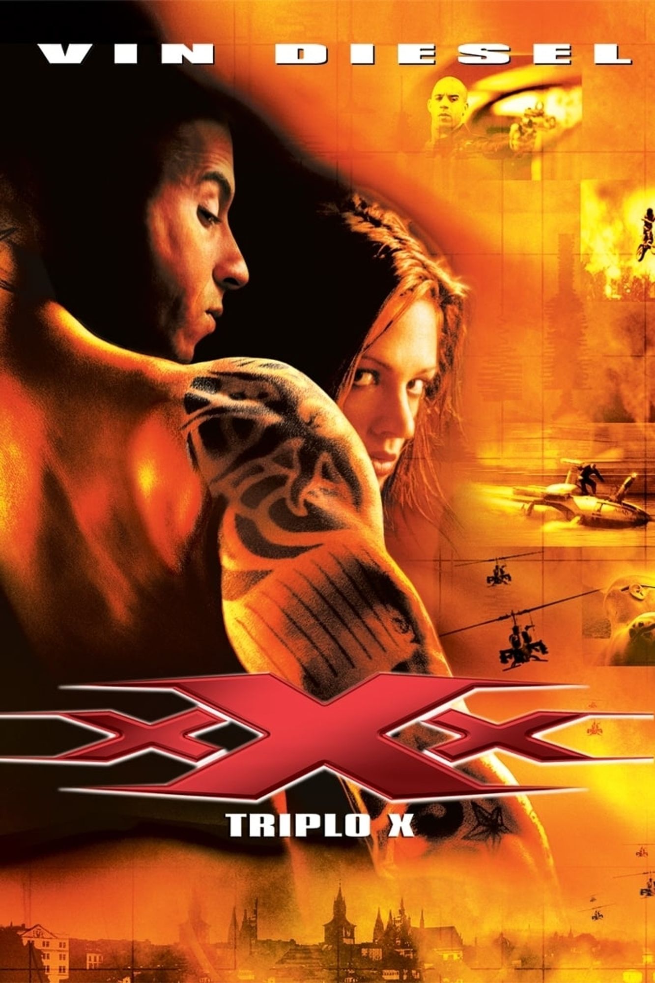 Poster do filme 'Triplo X' de 2002.