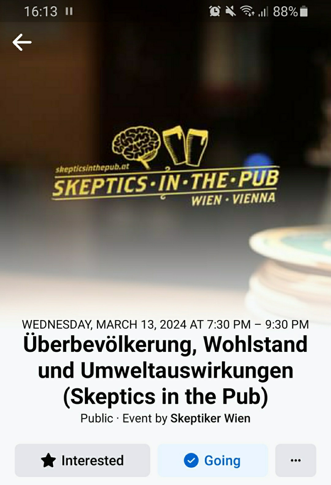 Am Mittwoch kommende Woche beehrt uns Amardeo Sarma in Wien und hält einen Vortrag bei den Skeptics in the Pub. Ihr seid herzlich eingeladen!