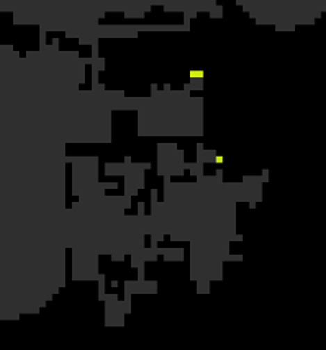 A snapshot of the Second Life World Map, colored to indicate new regions. In this particular shot, you can see 3 new regions: 2 on the northeast corner of Azure Islands, and one on the north-ish sub-areas of Second Norway.