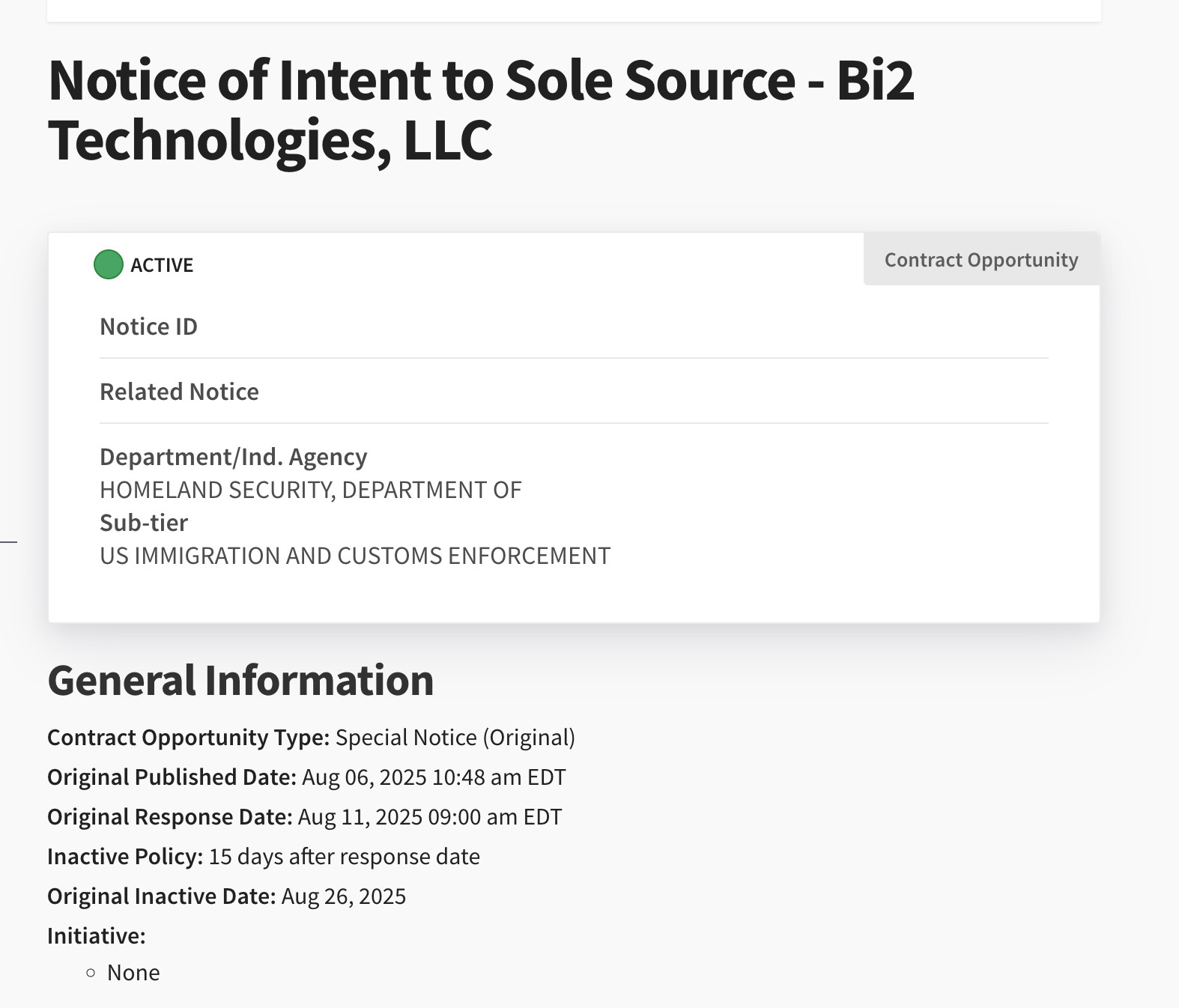 screenshot of this page https://sam.gov/opp/53dc2fa997954c1d8acf8888fd8f0b56/view