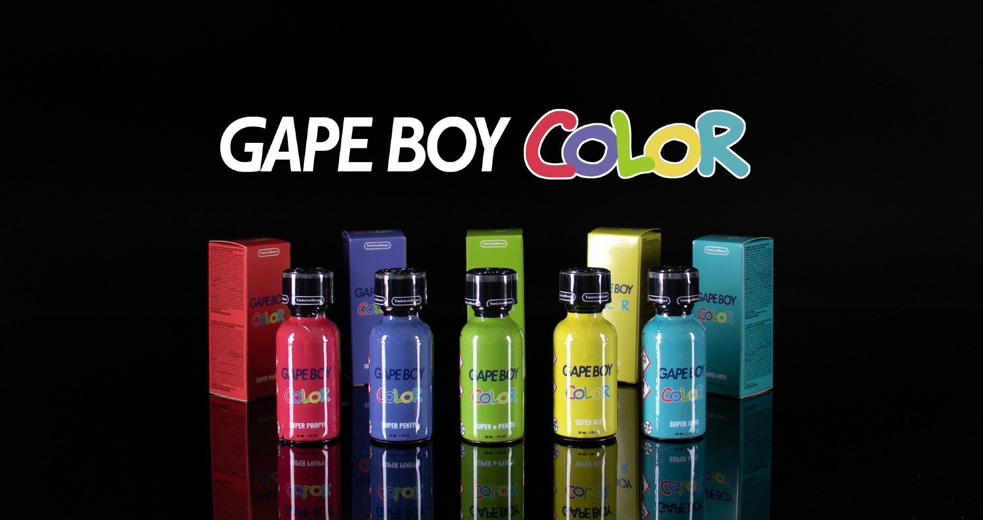 One of the variety packs on offer: Gape Boy Colour Pack.