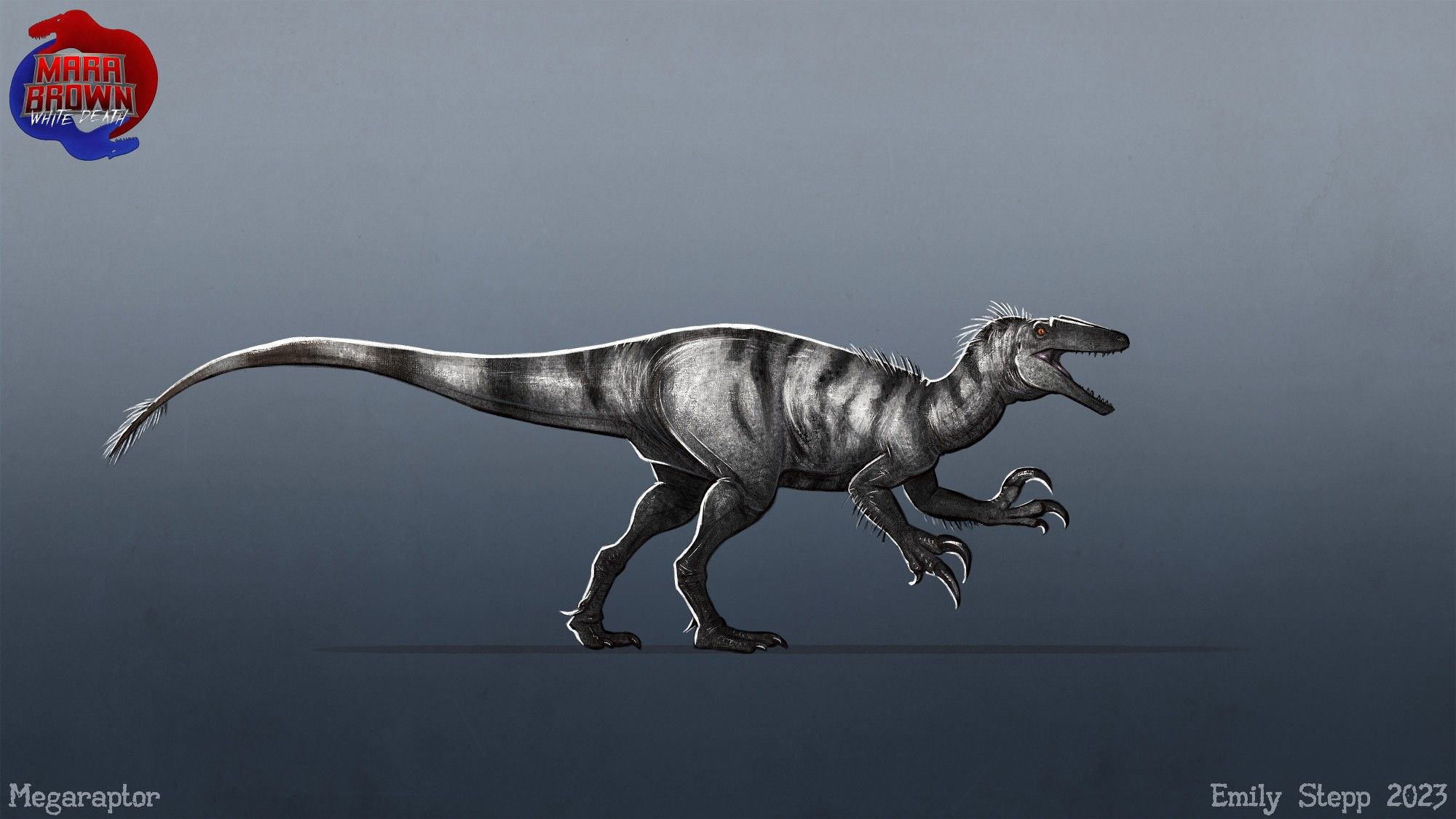 Gray striped Megaraptor.