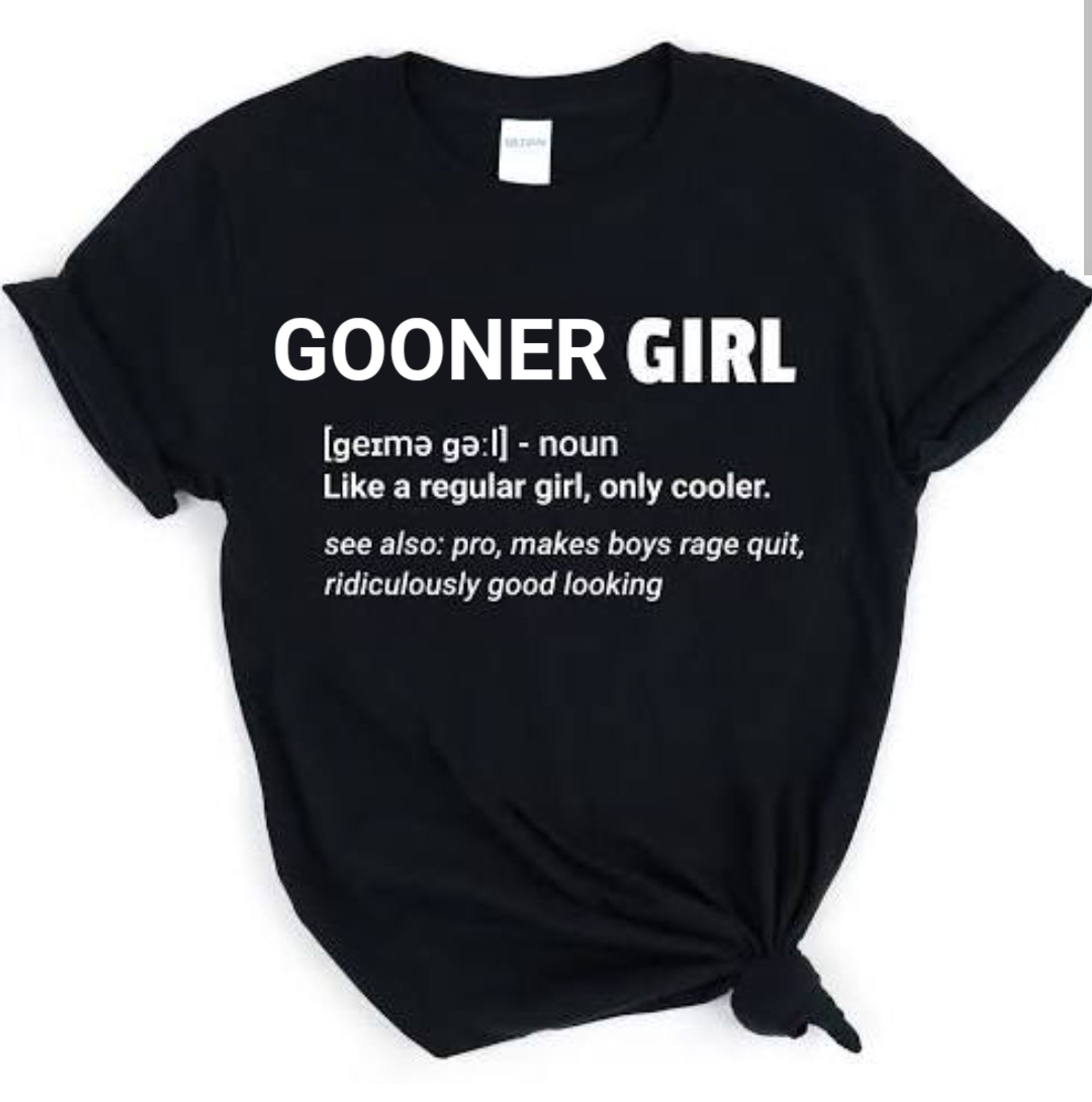 Gooner Girl t-shirt, a parody of "Gamer Girl"