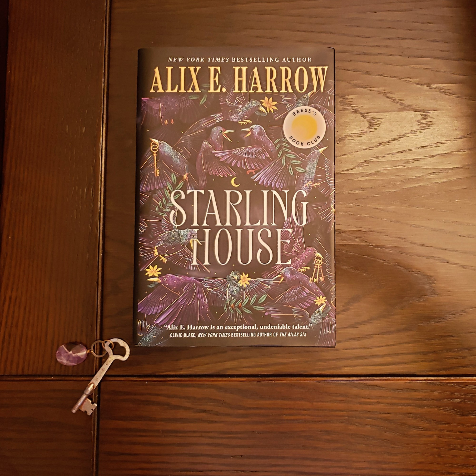 Cover of Starling House by Alix E Harrow and a mysterious, old key...