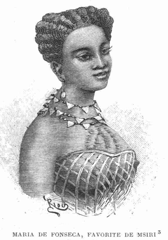 Maria De Fonseca, Daughter of a Portuguese-angolan Trader, Said to Be the Favourite Wife of Msiri, King of Katanga, in 1892.