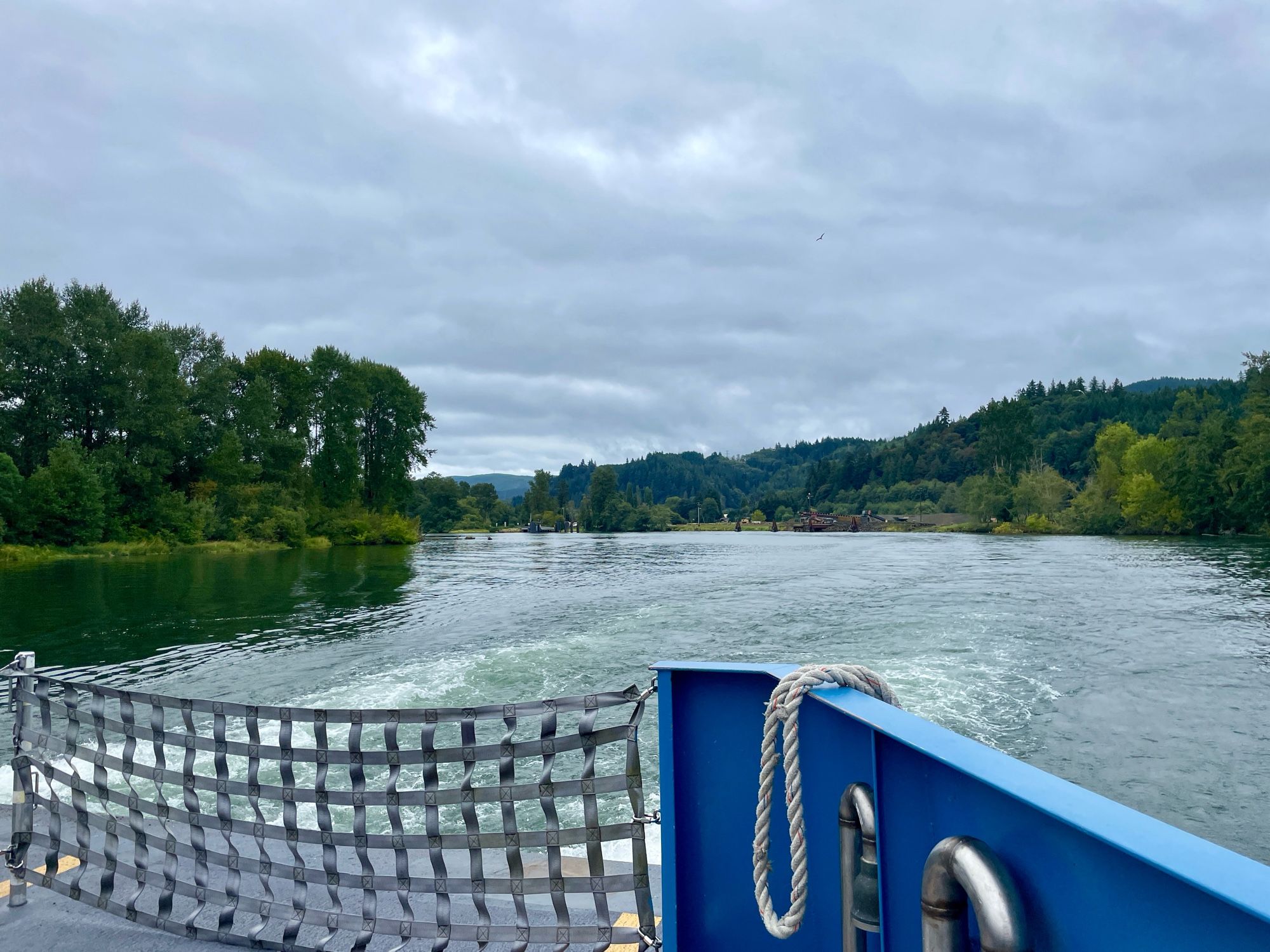 Heading out from the Oregon coast to cross the Columbia River.