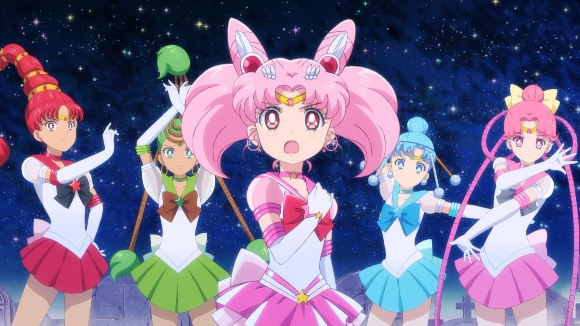 Sailor Chibi Moon und das amazonen Sailor Quartett