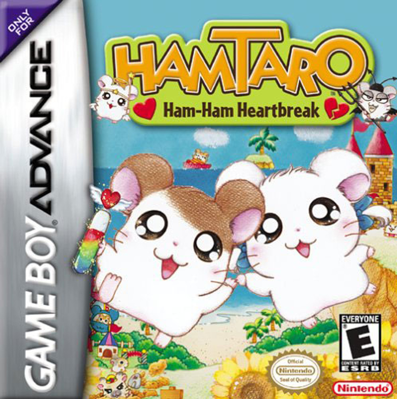 Cover art for the video game "Hamtaro: Ham-Ham Heartbreak."