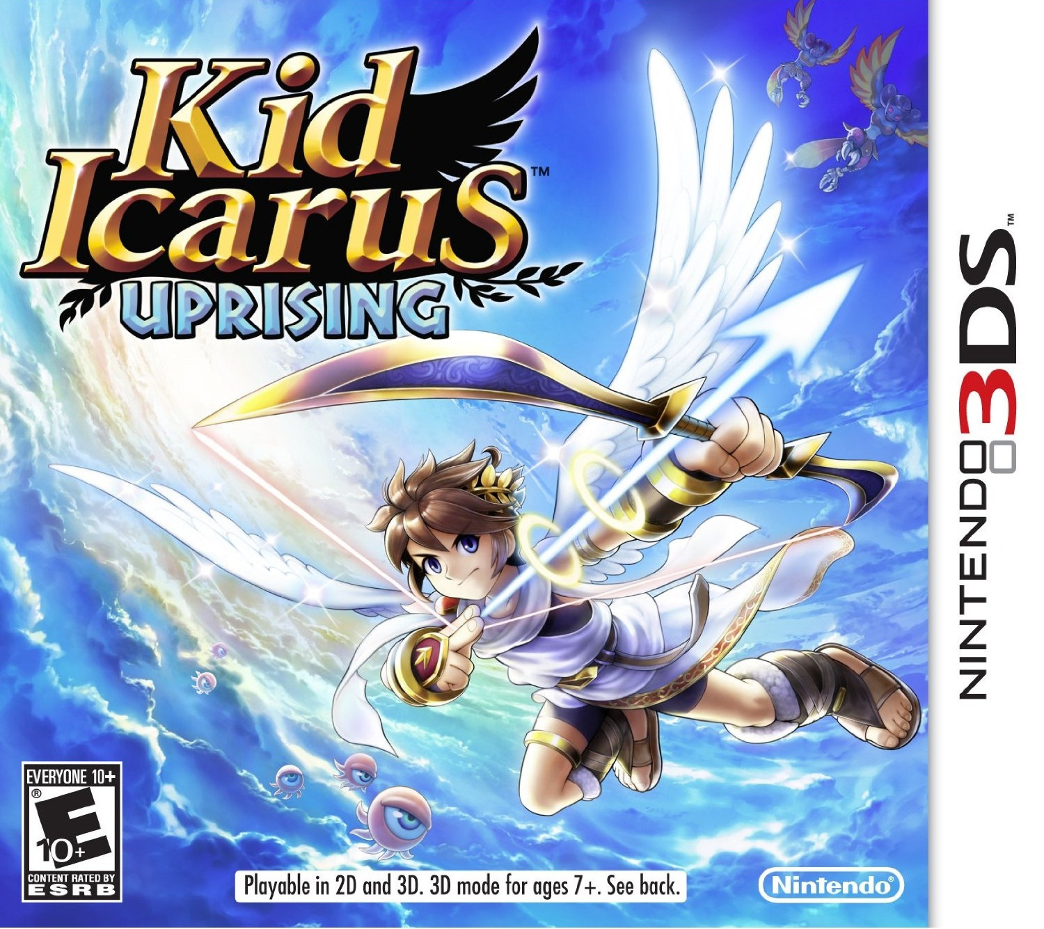 Cover art for the video game "Kid Icarus: Uprising."