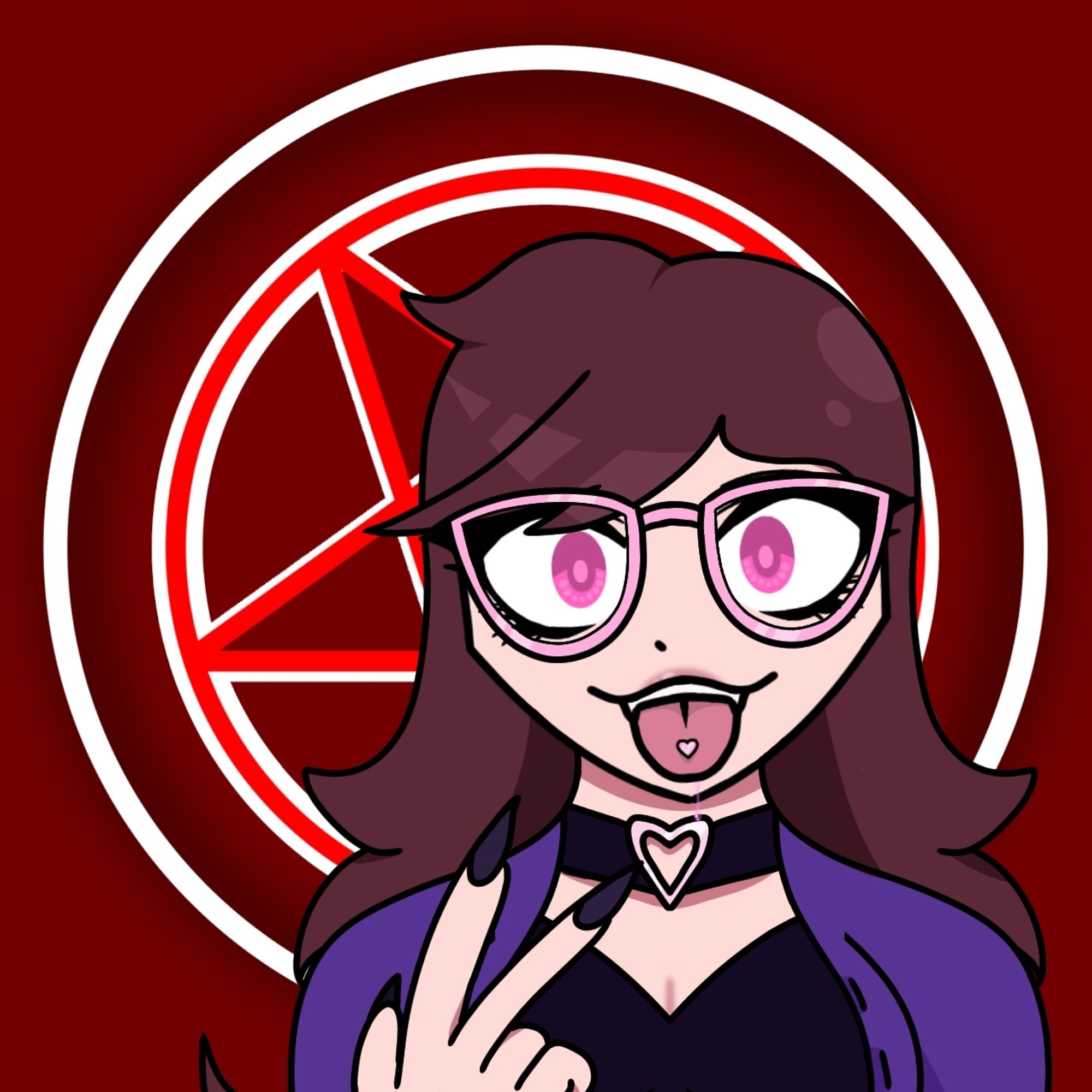 My first pfp I made of my persona that really started my style I use now