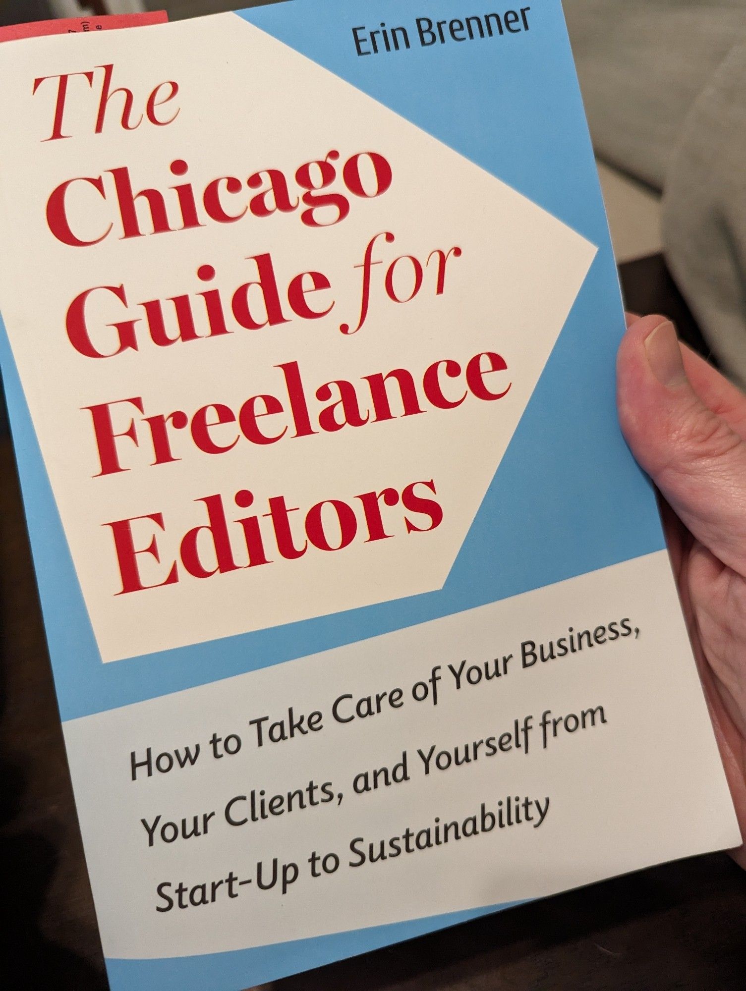 The cover of The Chicago Guide for Freelance Editors by Erin Brenner