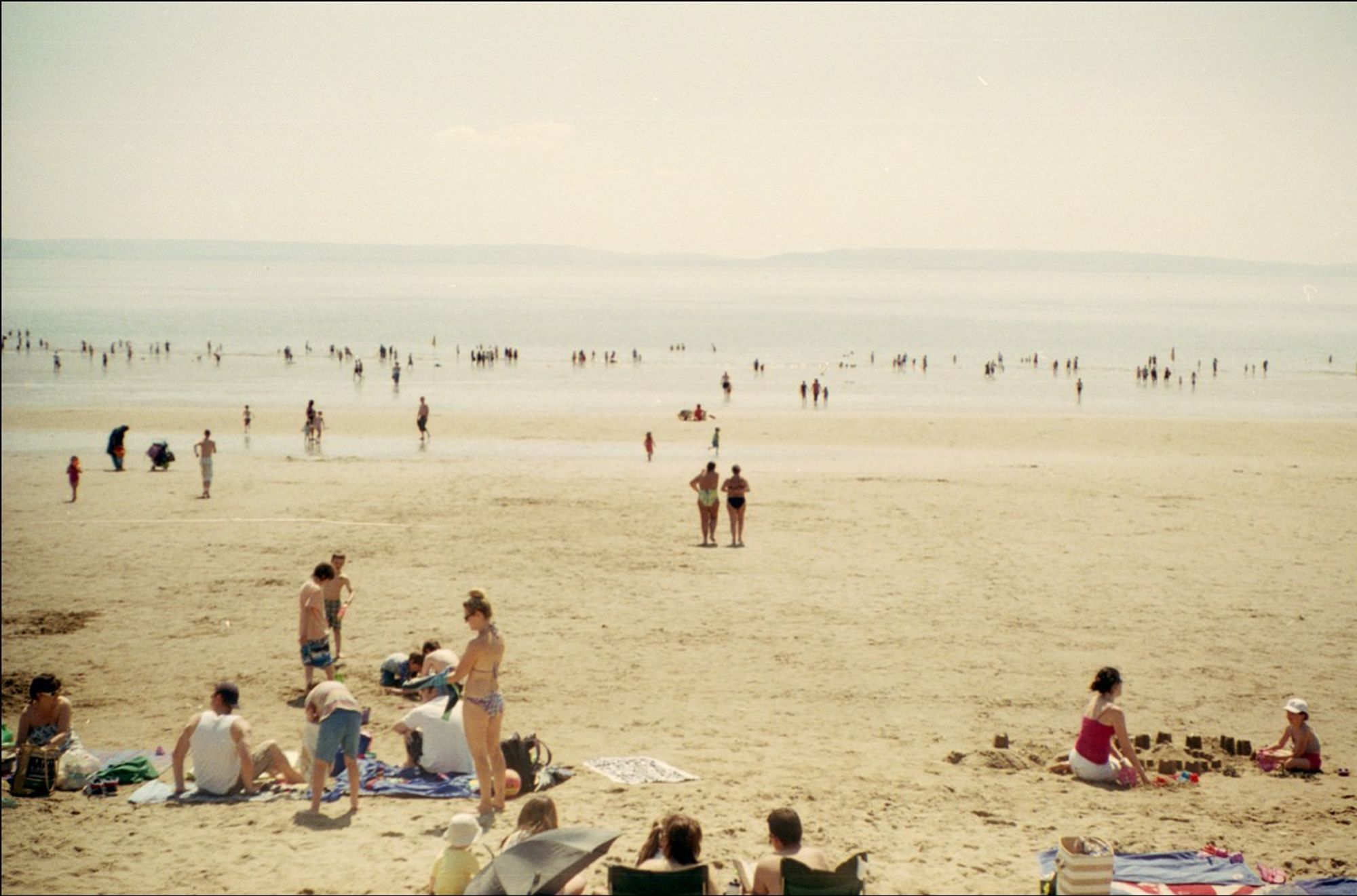 Summer beach scene, Barry Island, Wales, 2012.