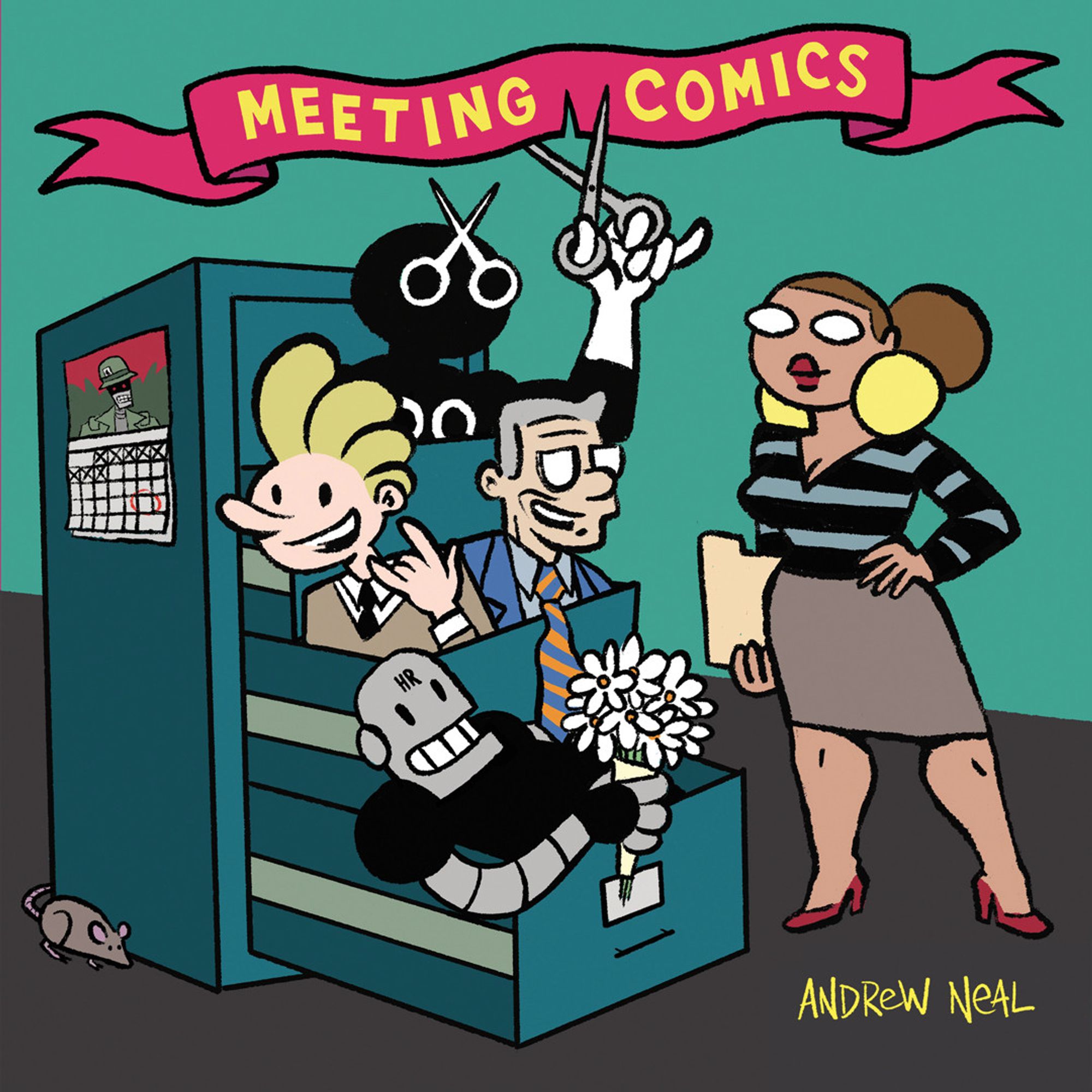 The cover to my book MEETING COMICS