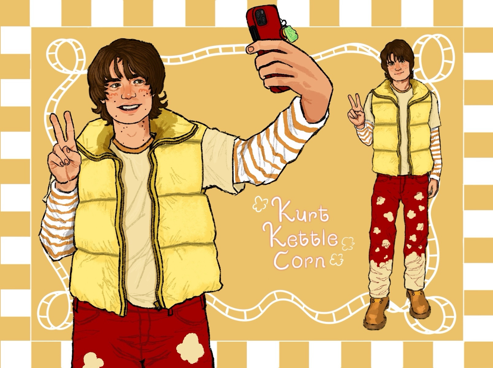 #kurtkunkle #fanart #ssxjk Kurt Kunkle from Spree 2020 Strawberry Shortcake au, Kurt Kettle Corn