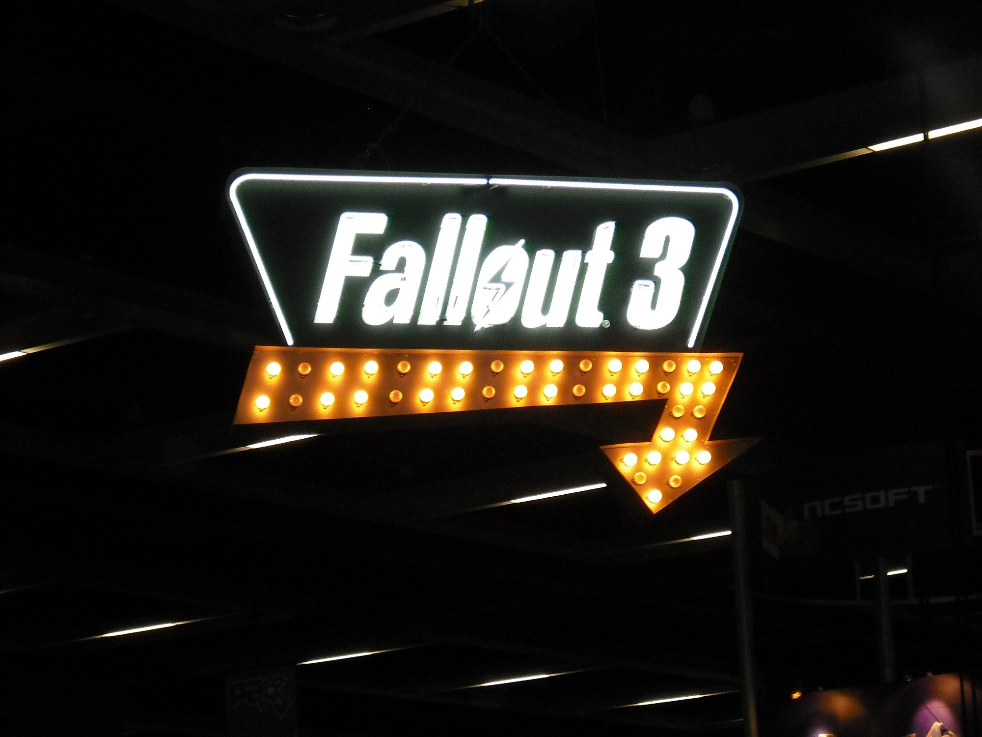 Fallout sign at the Fallout Booth