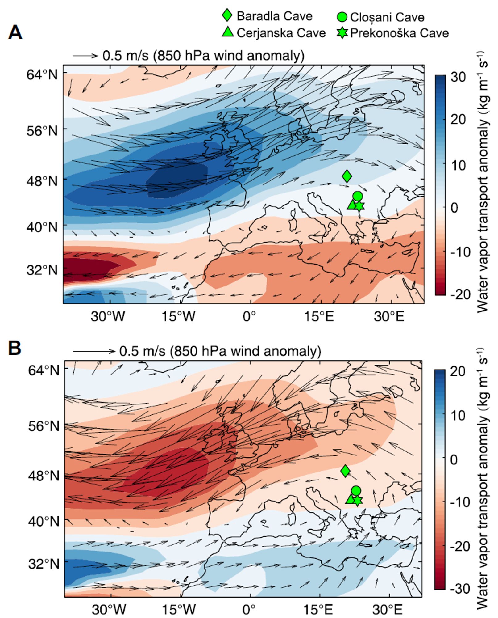 Jet stream patterns